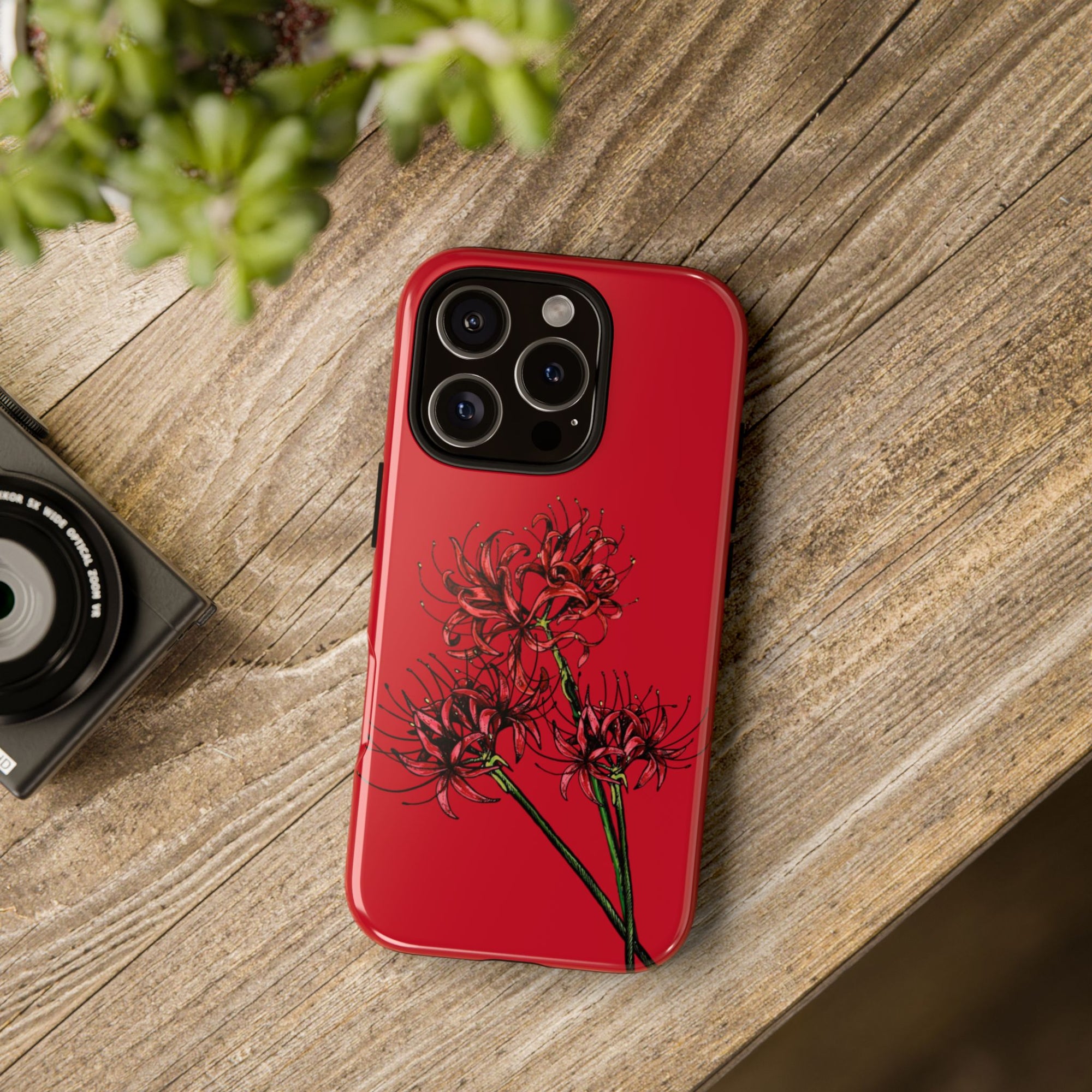 Floral Phone Case, Cute Durable Case for Plants Lovers, Stylish Tech Accessories, Gift for Her, Autumn Decor