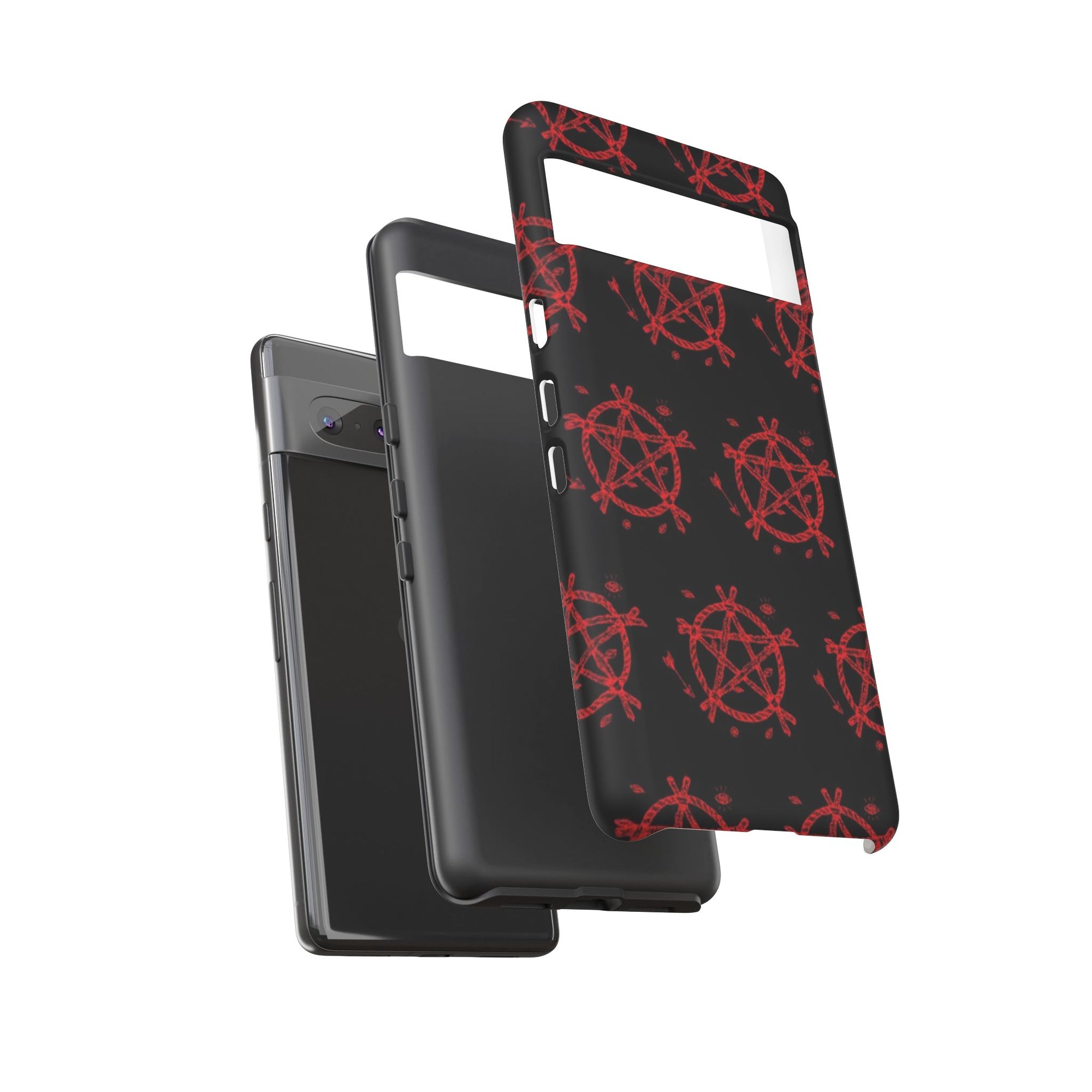 Anarchist iPhone Case, Tough Phone Cover, Punk Style Accessory, Unique Gift for Rebels, Goth Aesthetic Phone Case