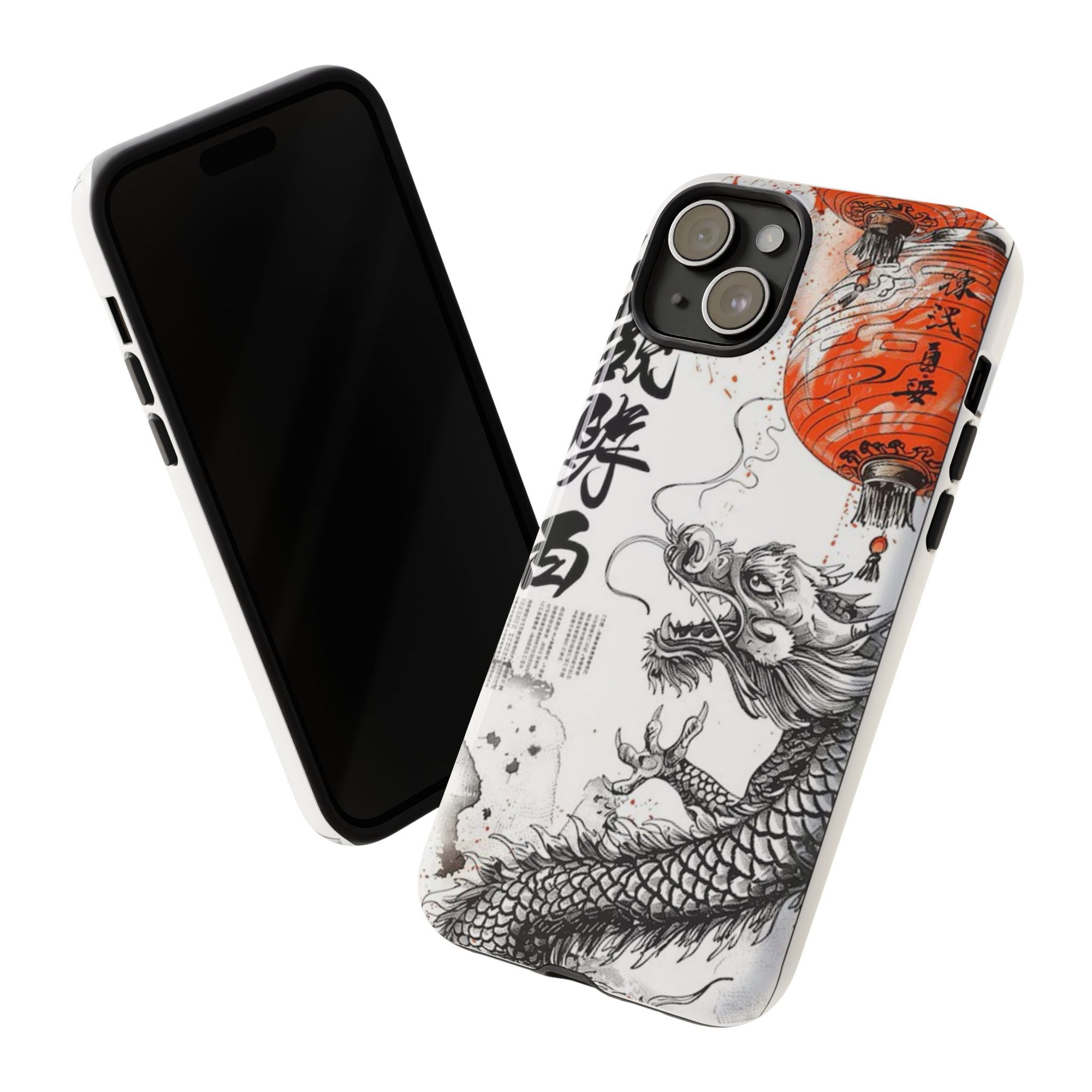 Dragon Design Phone Case, Tough Cases with Chinese Art for Unique Style, Gift for Art Lovers, Phone Protection, Trendy Accessories