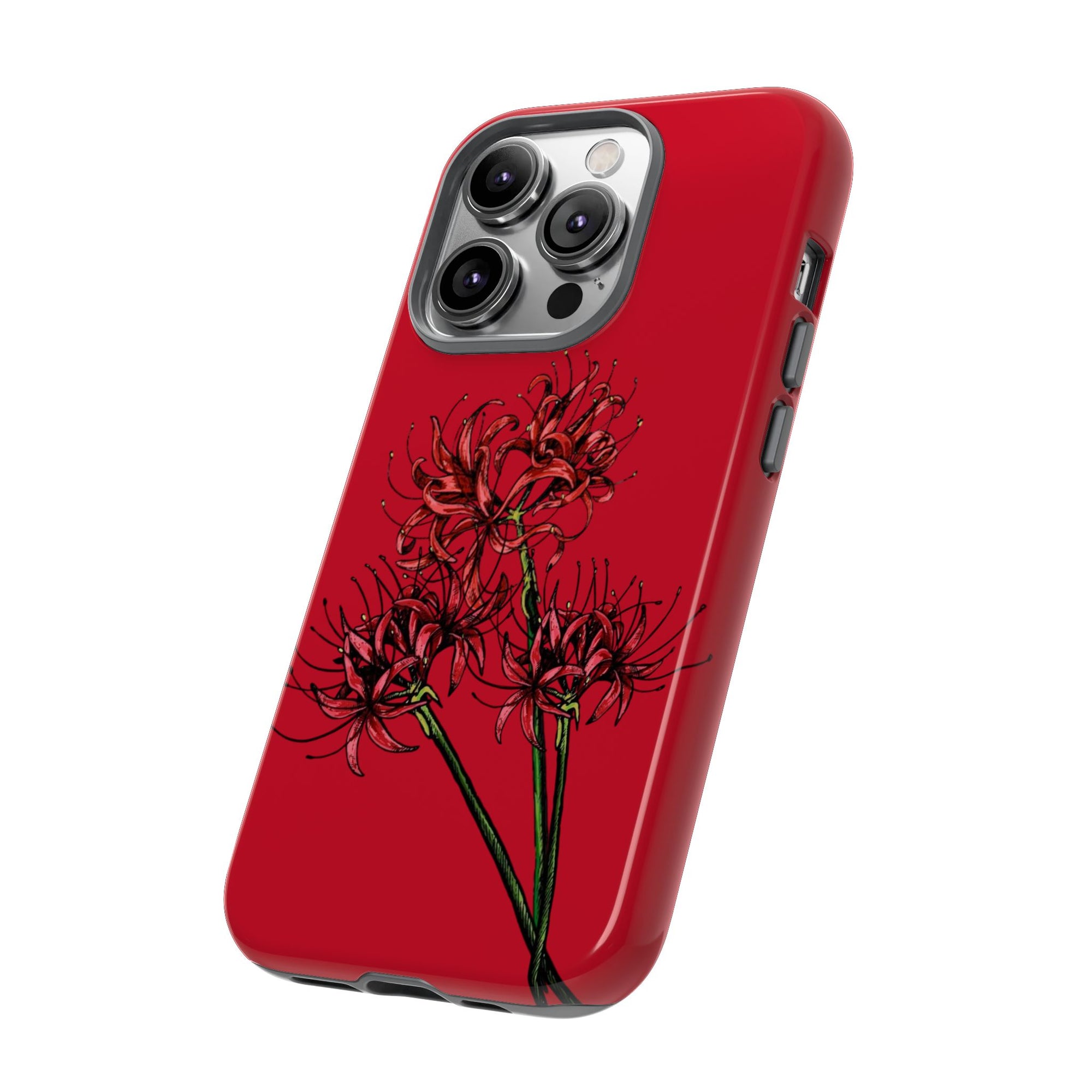 Floral Phone Case, Cute Durable Case for Plants Lovers, Stylish Tech Accessories, Gift for Her, Autumn Decor
