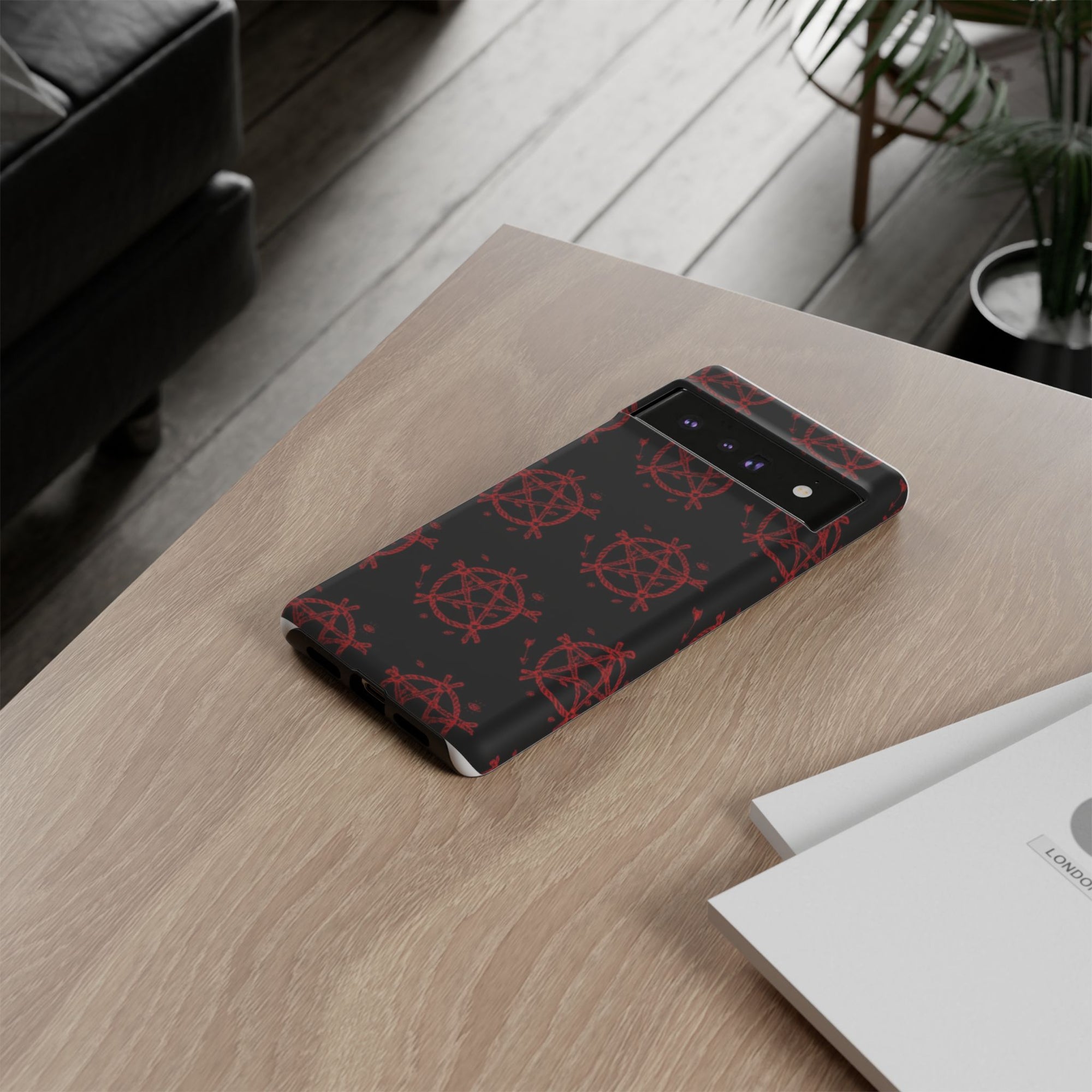 Anarchist iPhone Case, Tough Phone Cover, Punk Style Accessory, Unique Gift for Rebels, Goth Aesthetic Phone Case