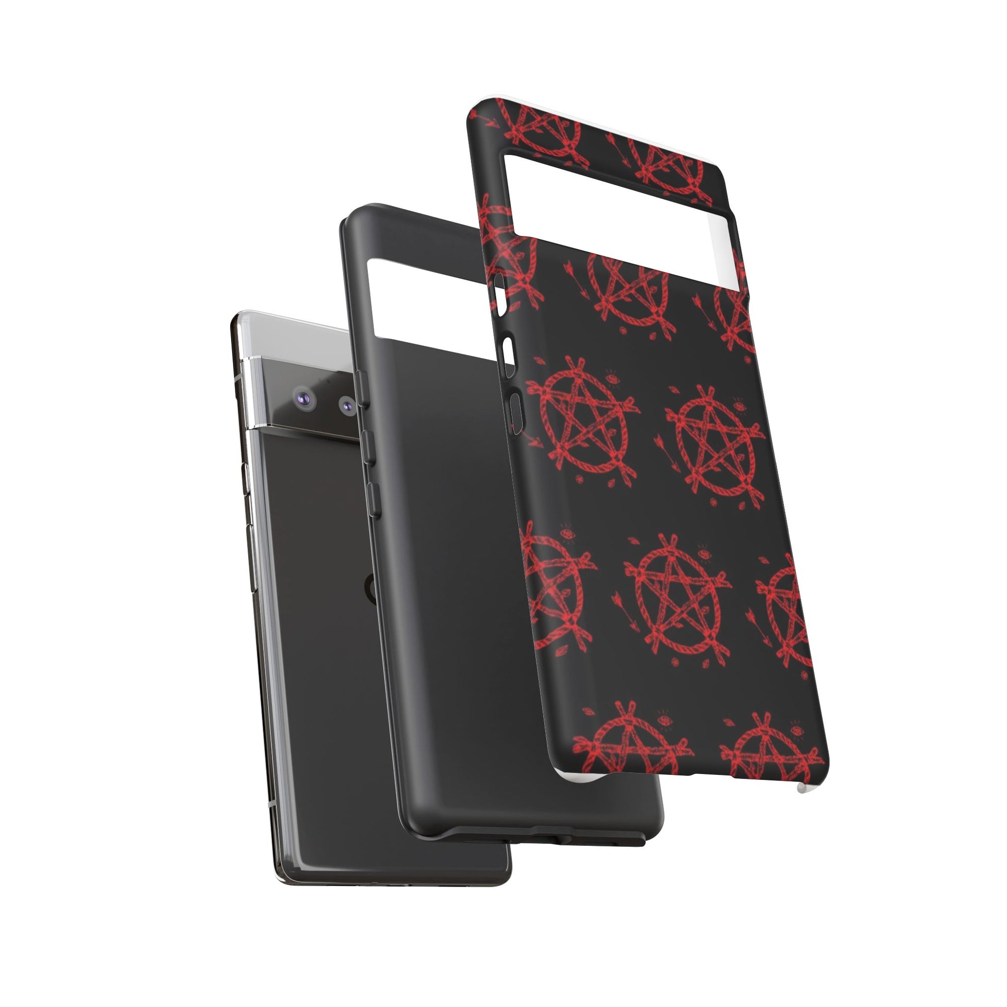 Anarchist iPhone Case, Tough Phone Cover, Punk Style Accessory, Unique Gift for Rebels, Goth Aesthetic Phone Case