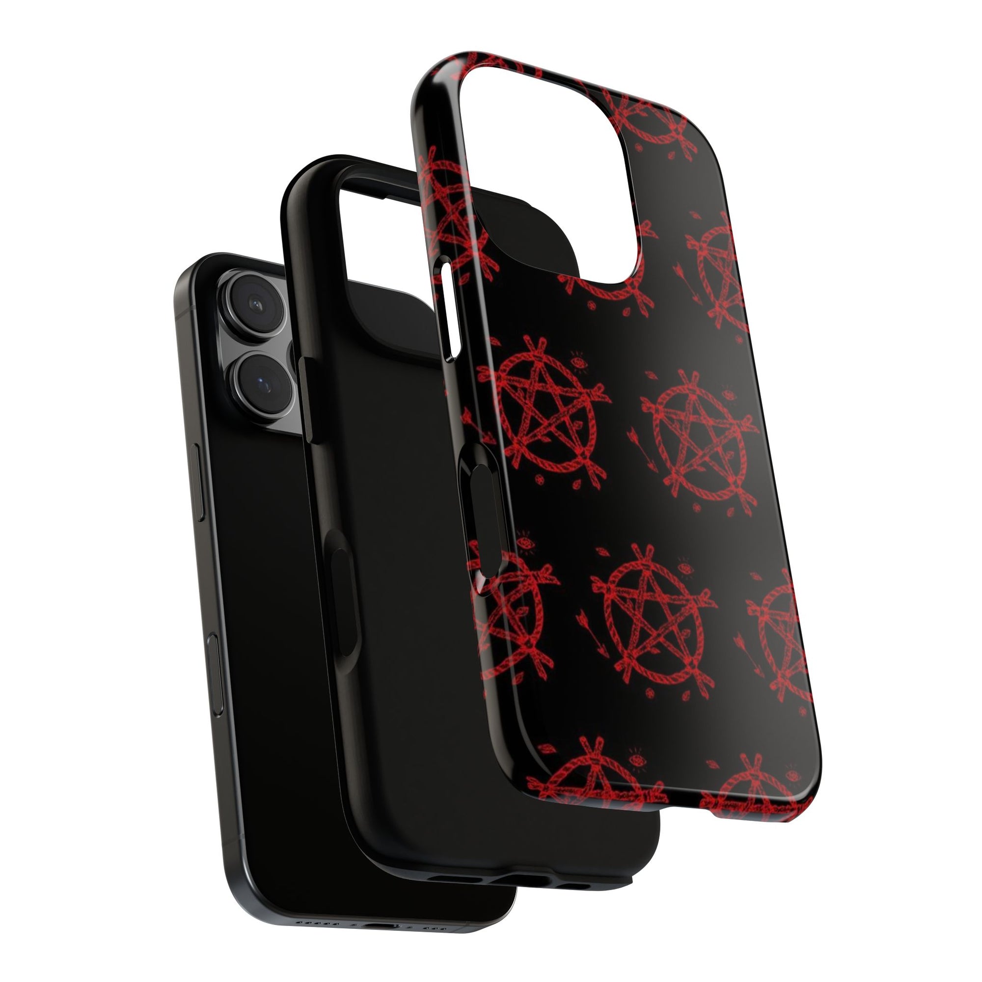 Anarchist iPhone Case, Tough Phone Cover, Punk Style Accessory, Unique Gift for Rebels, Goth Aesthetic Phone Case