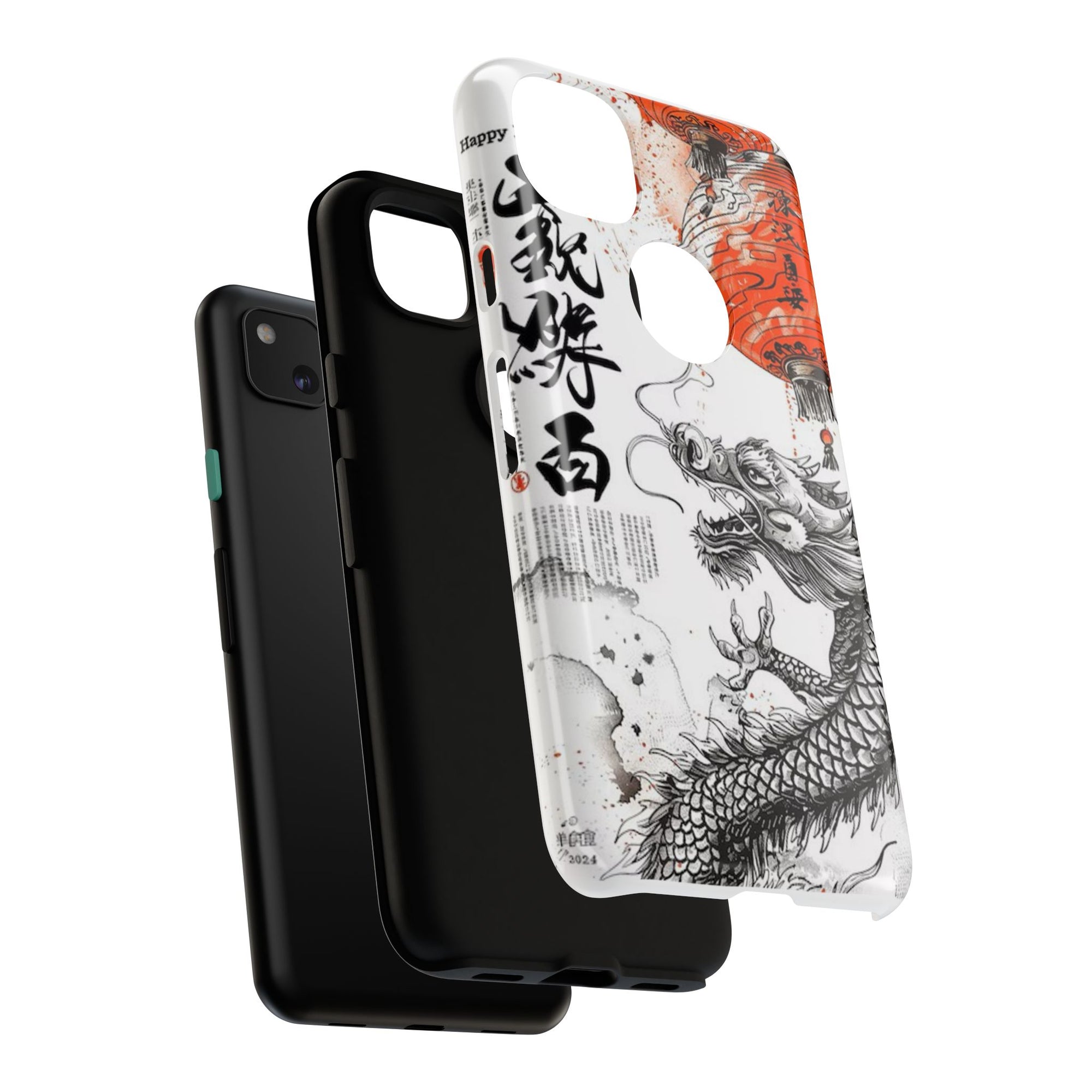 Dragon Design Phone Case, Tough Cases with Chinese Art for Unique Style, Gift for Art Lovers, Phone Protection, Trendy Accessories