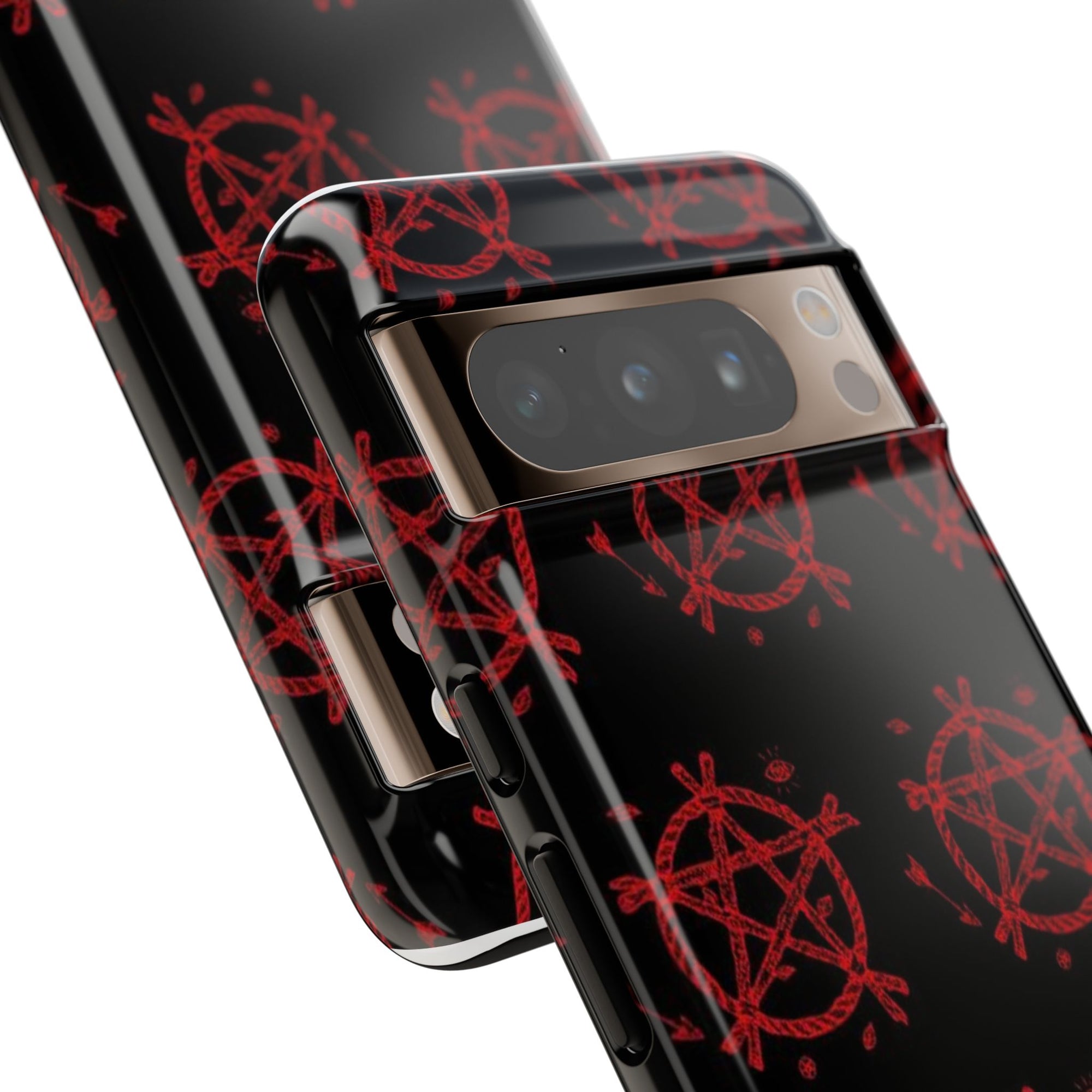 Anarchist iPhone Case, Tough Phone Cover, Punk Style Accessory, Unique Gift for Rebels, Goth Aesthetic Phone Case
