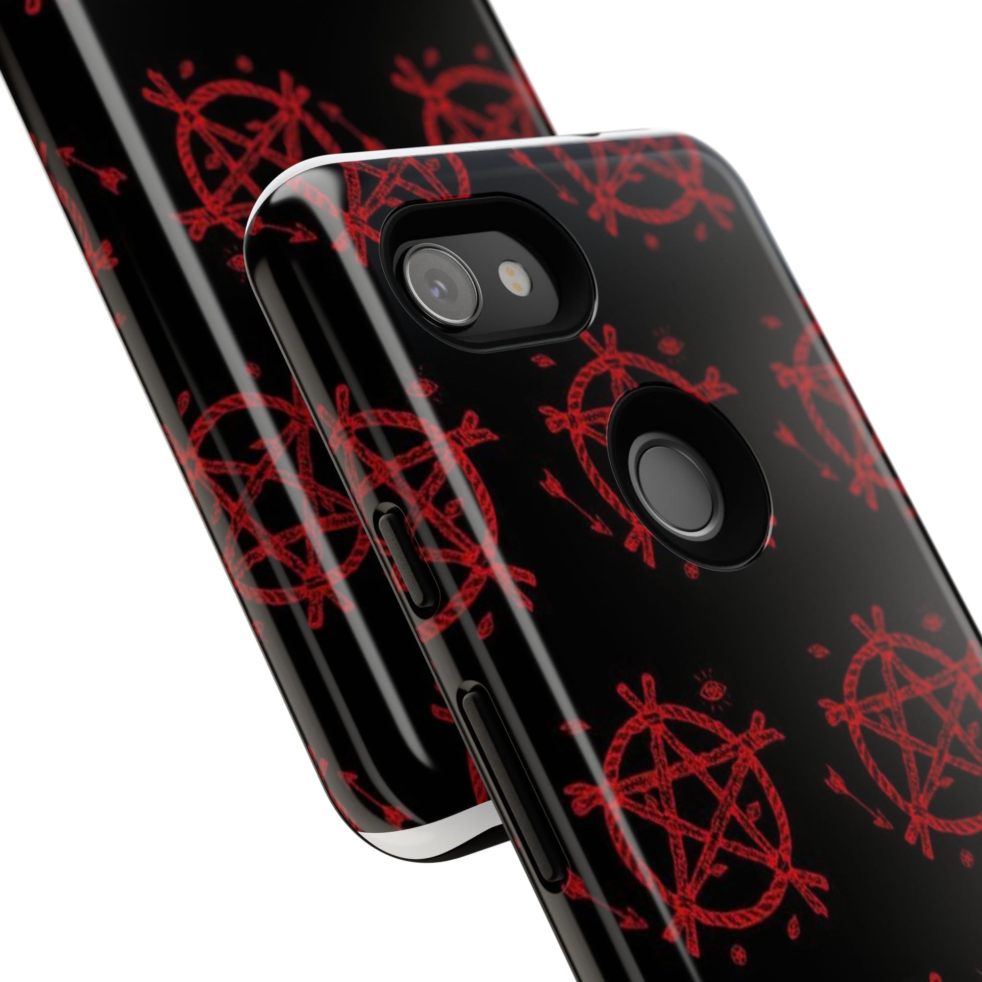 Anarchist iPhone Case, Tough Phone Cover, Punk Style Accessory, Unique Gift for Rebels, Goth Aesthetic Phone Case