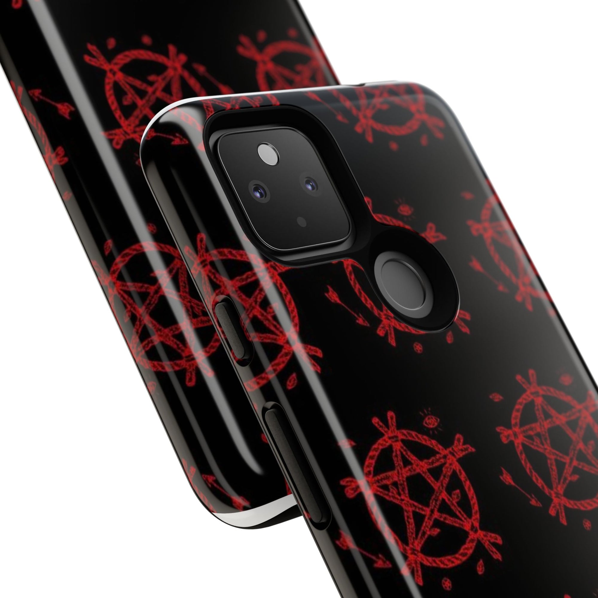 Anarchist iPhone Case, Tough Phone Cover, Punk Style Accessory, Unique Gift for Rebels, Goth Aesthetic Phone Case