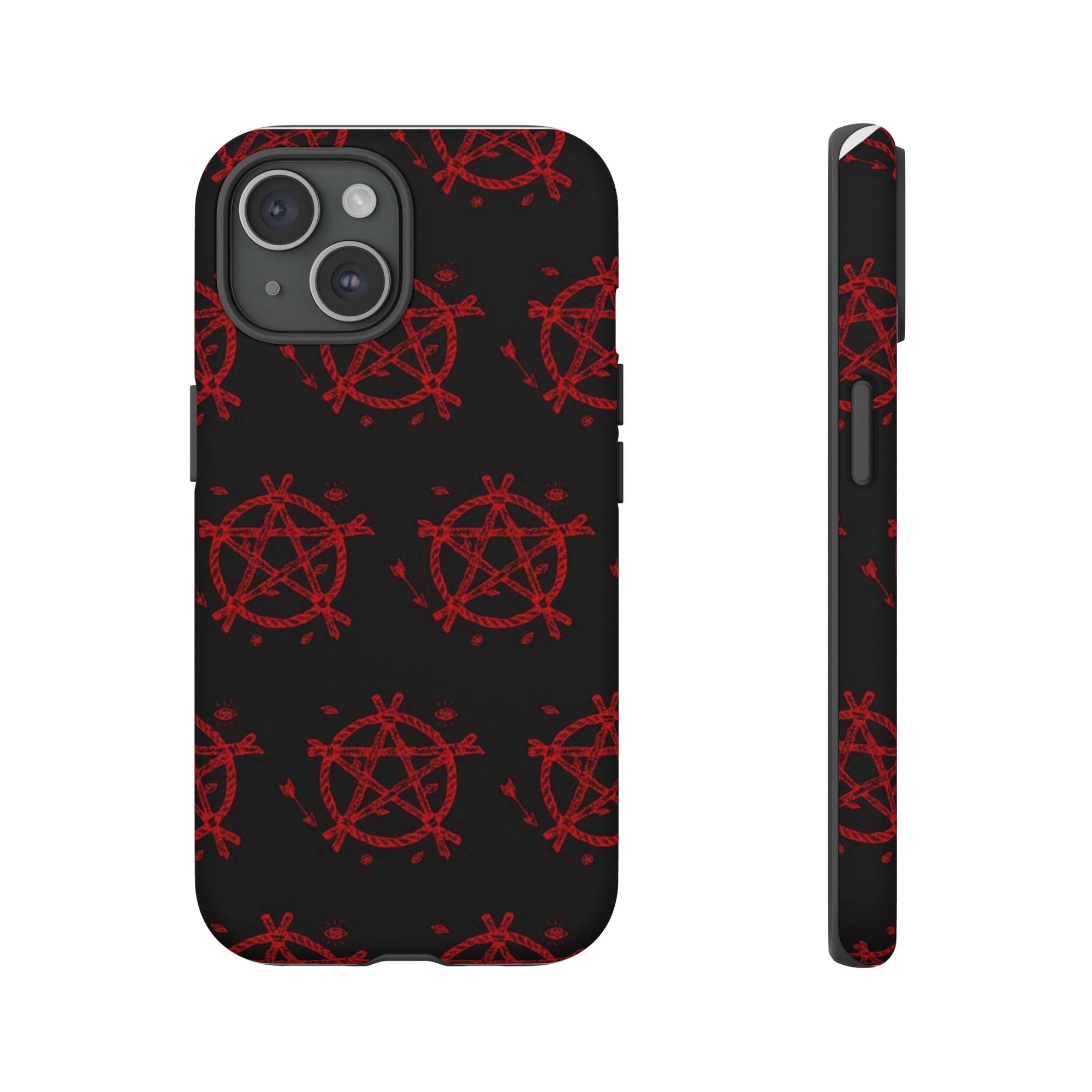Anarchist iPhone Case, Tough Phone Cover, Punk Style Accessory, Unique Gift for Rebels, Goth Aesthetic Phone Case