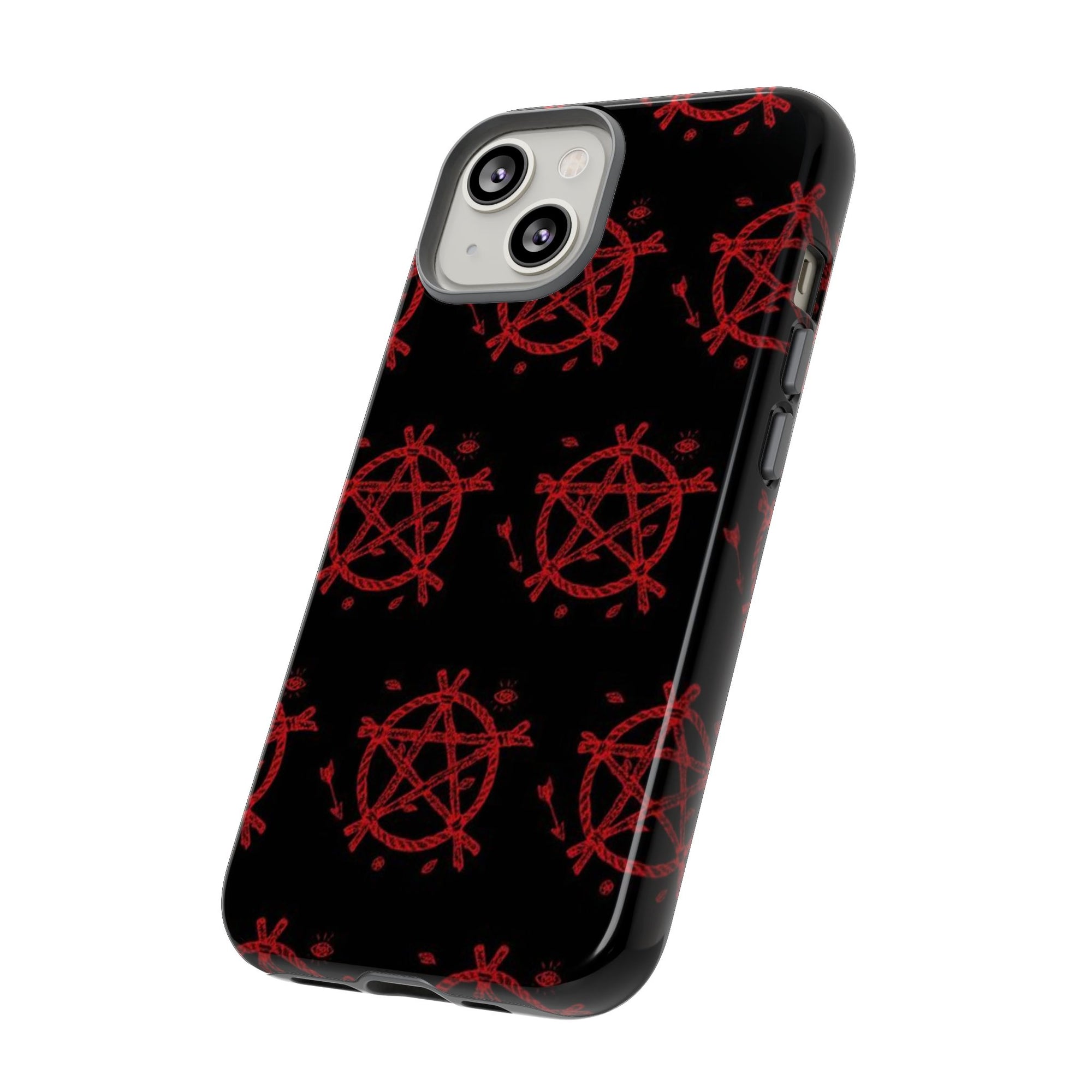 Anarchist iPhone Case, Tough Phone Cover, Punk Style Accessory, Unique Gift for Rebels, Goth Aesthetic Phone Case