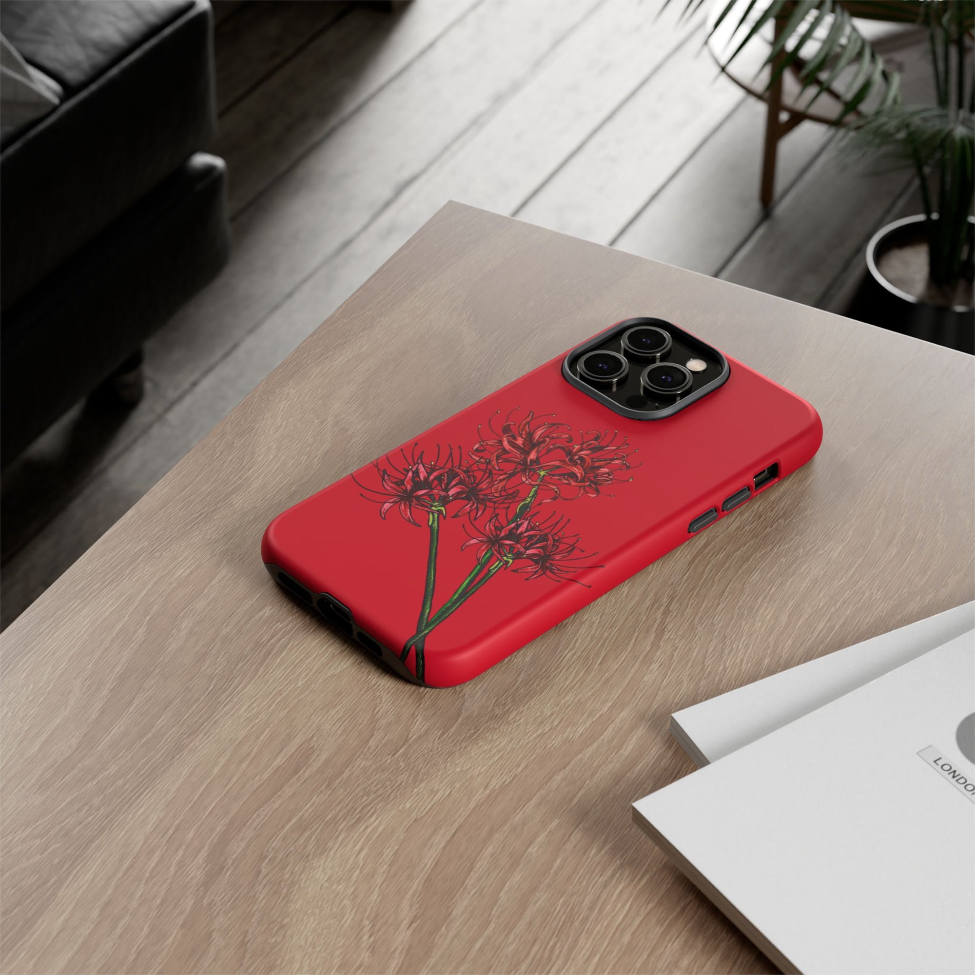 Floral Phone Case, Cute Durable Case for Plants Lovers, Stylish Tech Accessories, Gift for Her, Autumn Decor