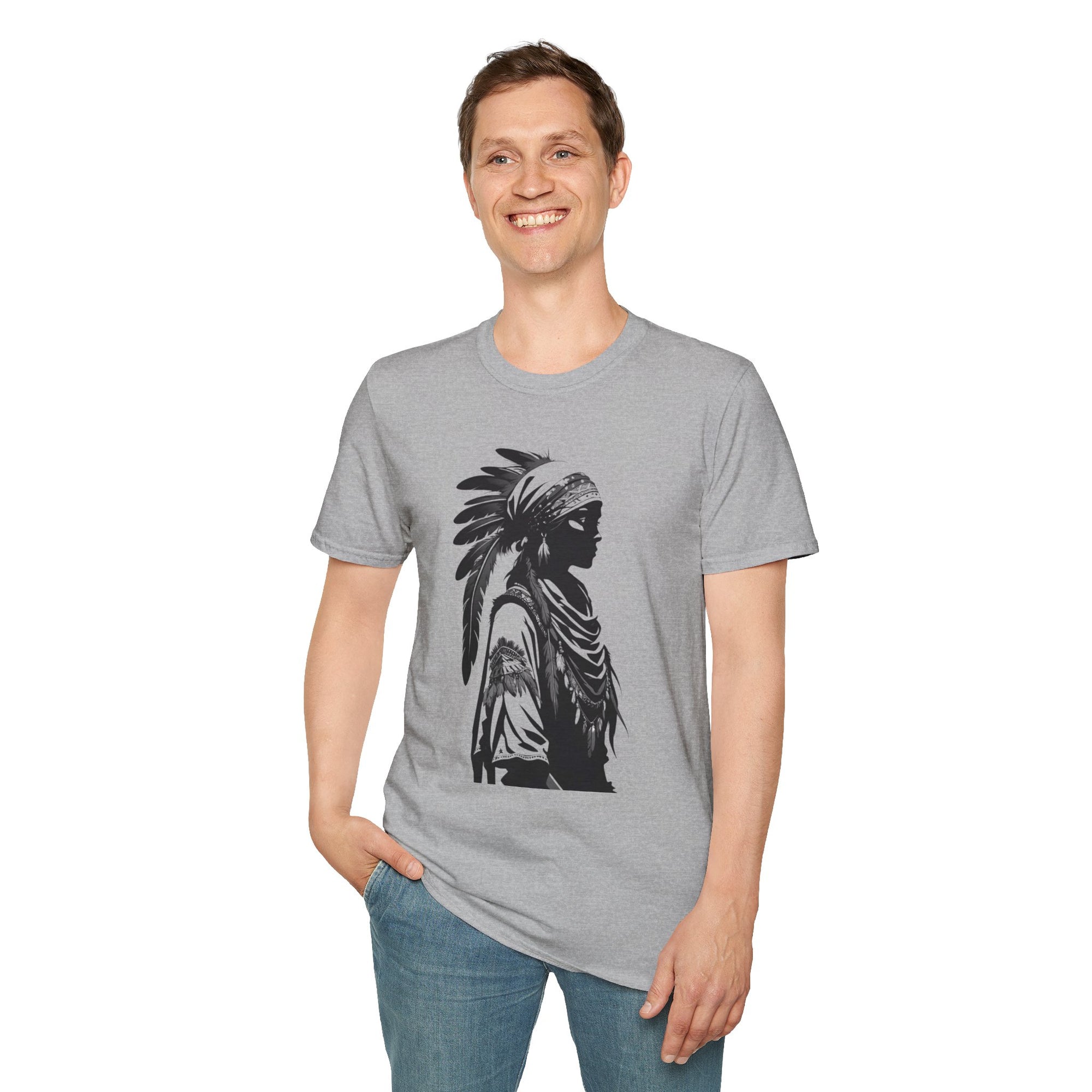 Bohemian Native Style T-Shirt, Comfortable Graphic Tee, Unisex Casual Wear, Gift for Culture Lovers, Perfect for Festivals, Everyday Style