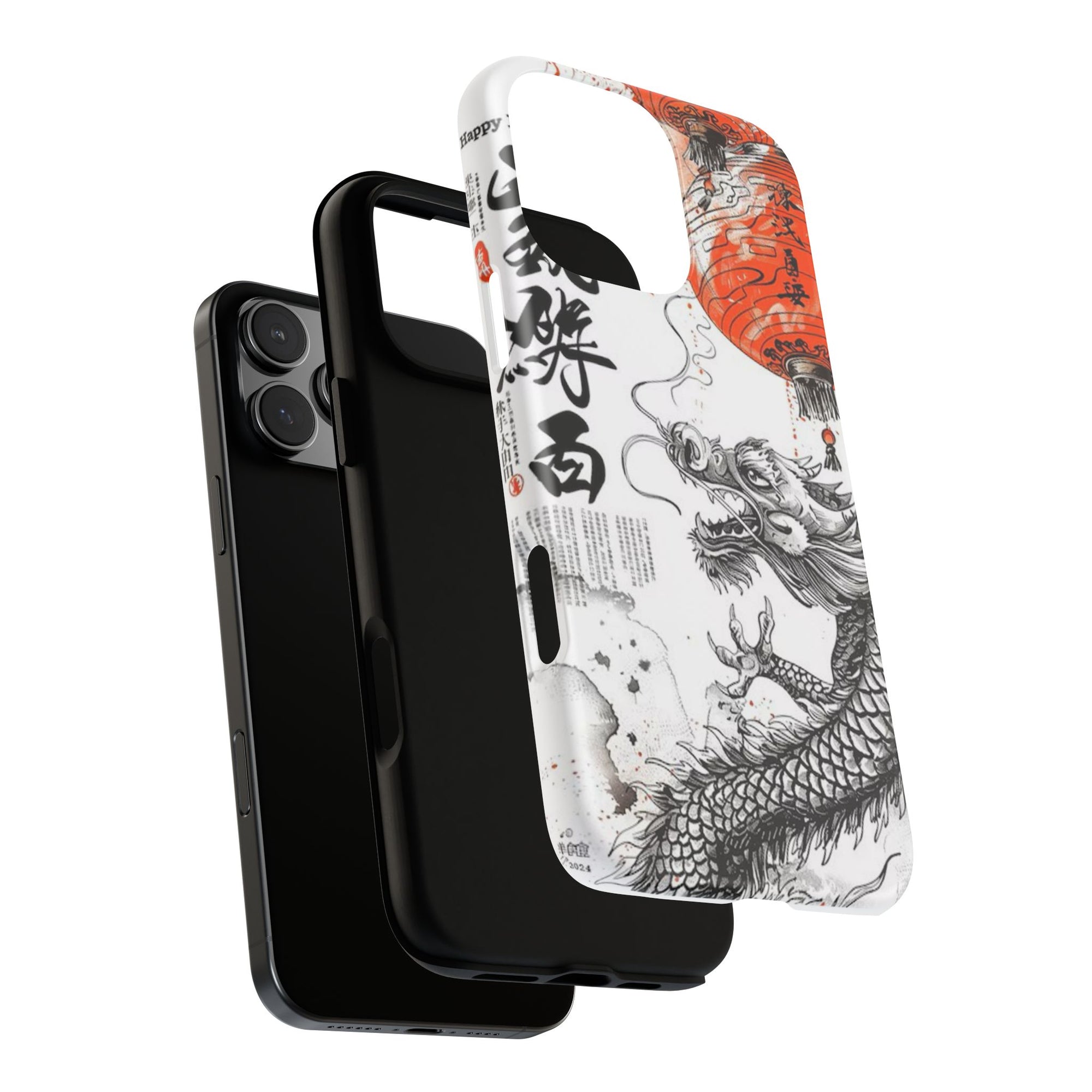 Dragon Design Phone Case, Tough Cases with Chinese Art for Unique Style, Gift for Art Lovers, Phone Protection, Trendy Accessories
