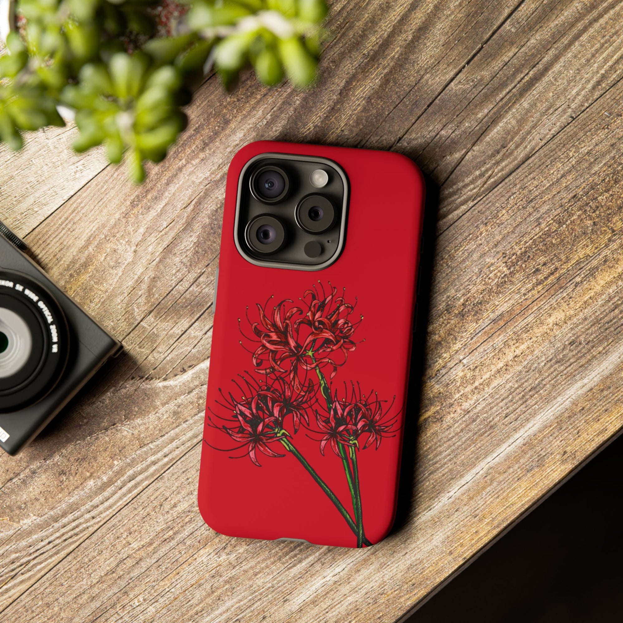 Floral Phone Case, Cute Durable Case for Plants Lovers, Stylish Tech Accessories, Gift for Her, Autumn Decor