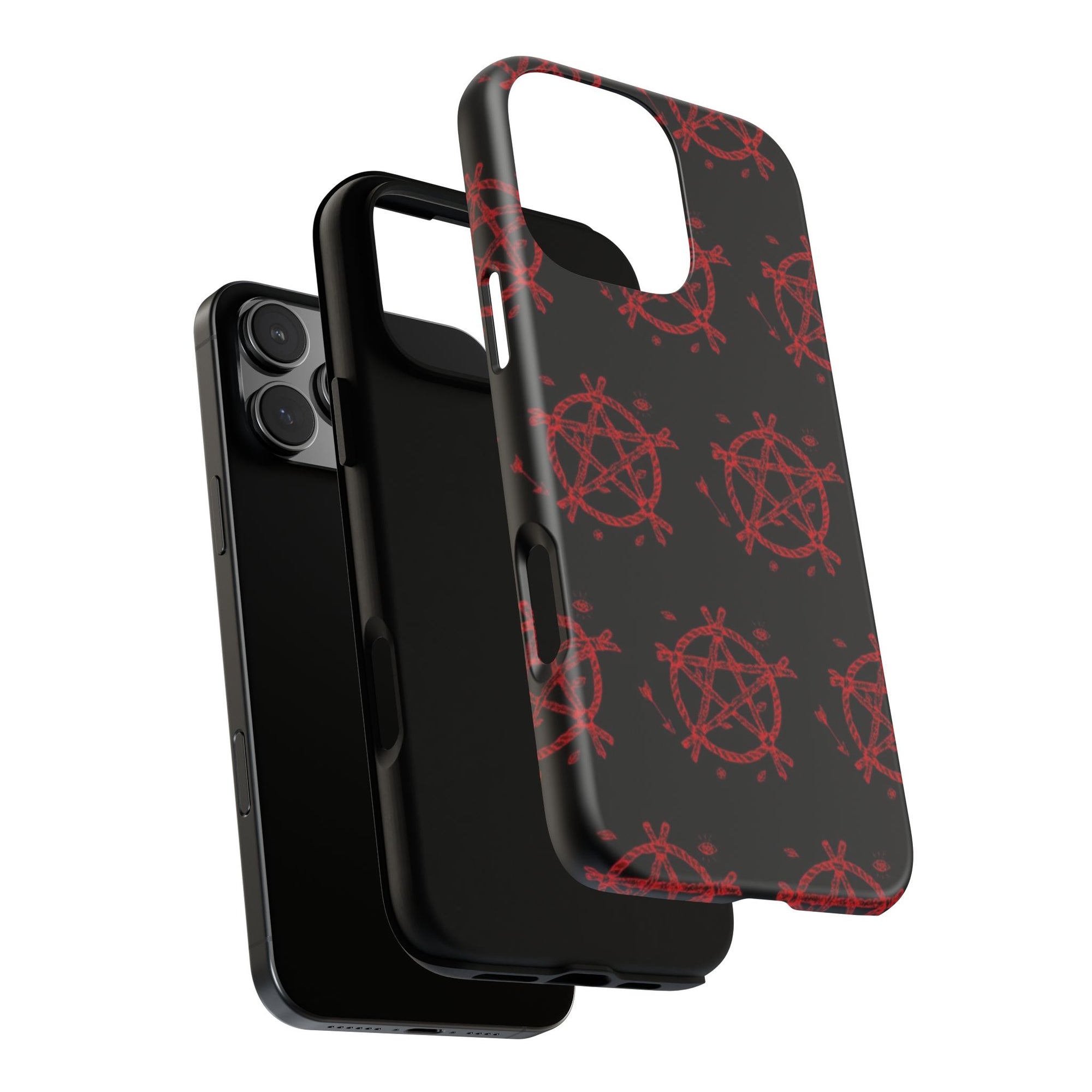 Anarchist iPhone Case, Tough Phone Cover, Punk Style Accessory, Unique Gift for Rebels, Goth Aesthetic Phone Case