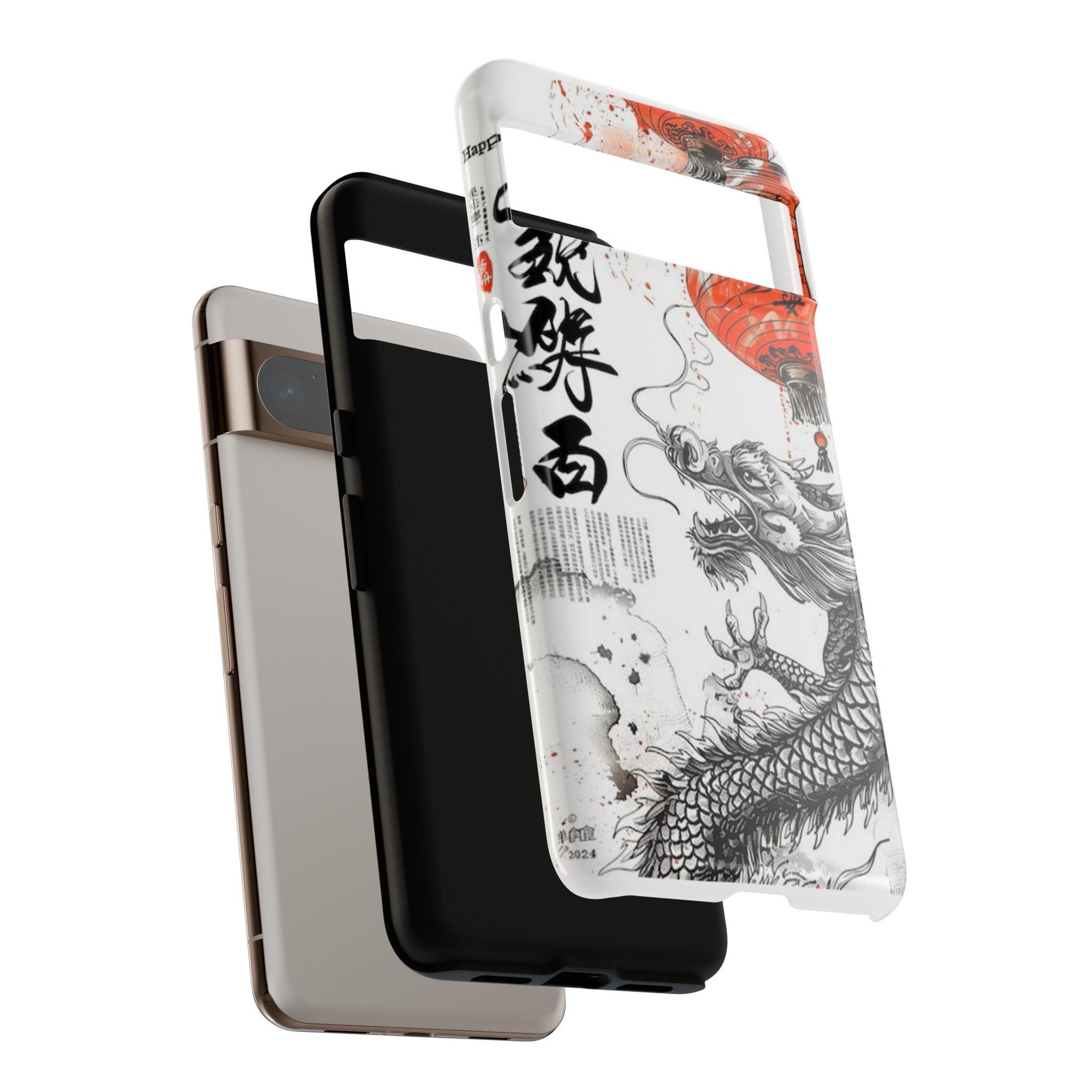 Dragon Design Phone Case, Tough Cases with Chinese Art for Unique Style, Gift for Art Lovers, Phone Protection, Trendy Accessories