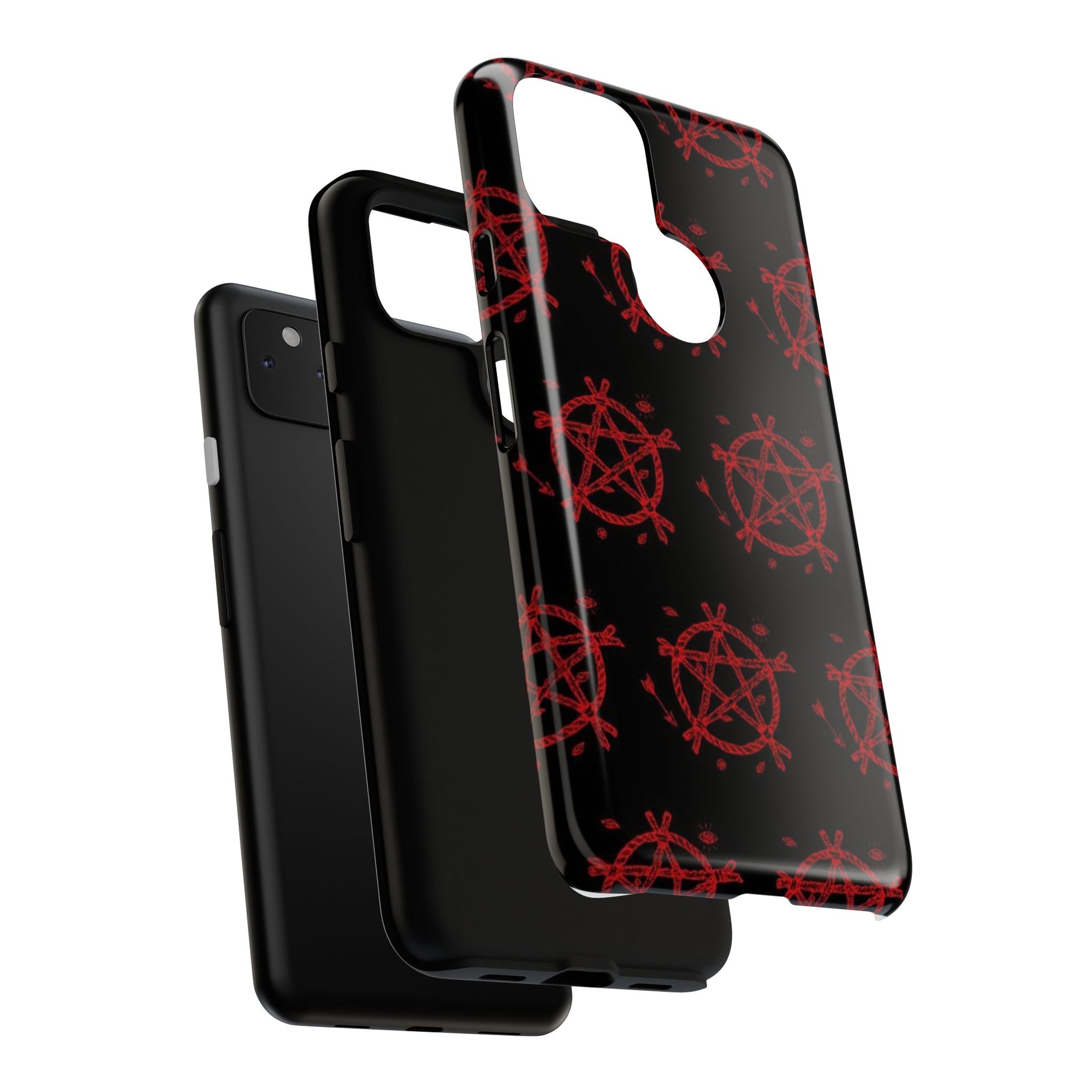 Anarchist iPhone Case, Tough Phone Cover, Punk Style Accessory, Unique Gift for Rebels, Goth Aesthetic Phone Case