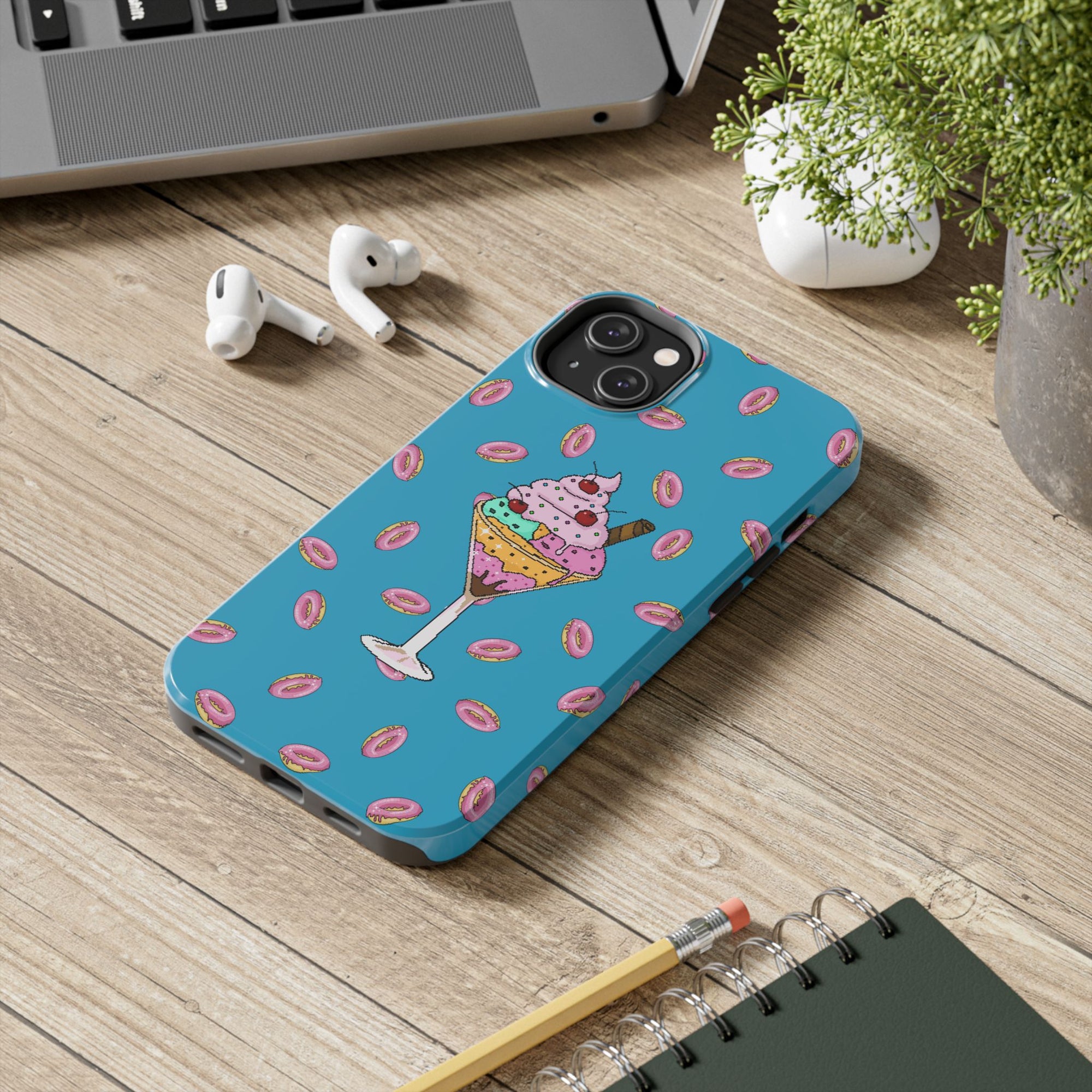 Cute Dessert Phone Cases, Fun iPhone Covers, Quirky Phone Accessories, Donut Lovers Gift, Ice Cream Phone Protector