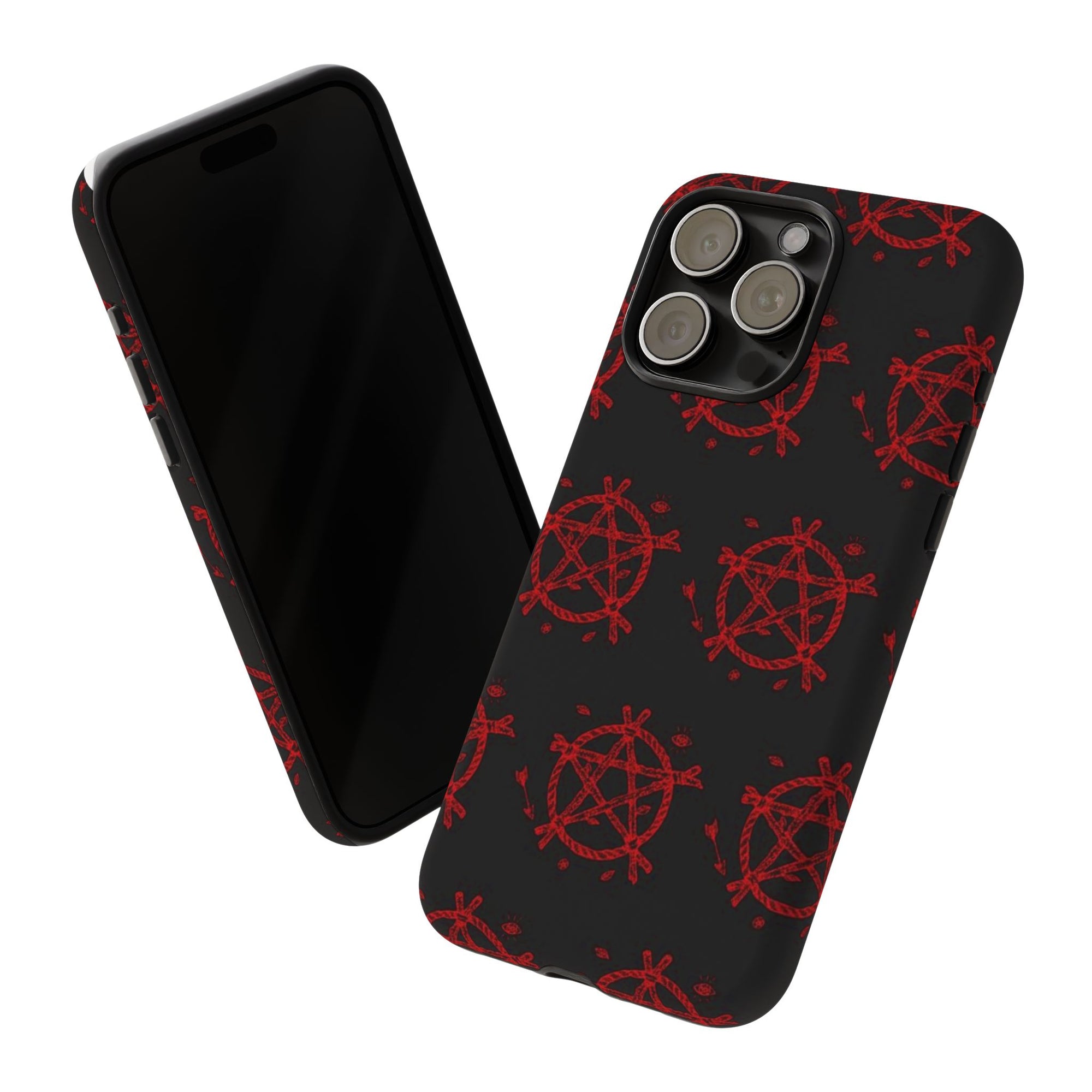 Anarchist iPhone Case, Tough Phone Cover, Punk Style Accessory, Unique Gift for Rebels, Goth Aesthetic Phone Case