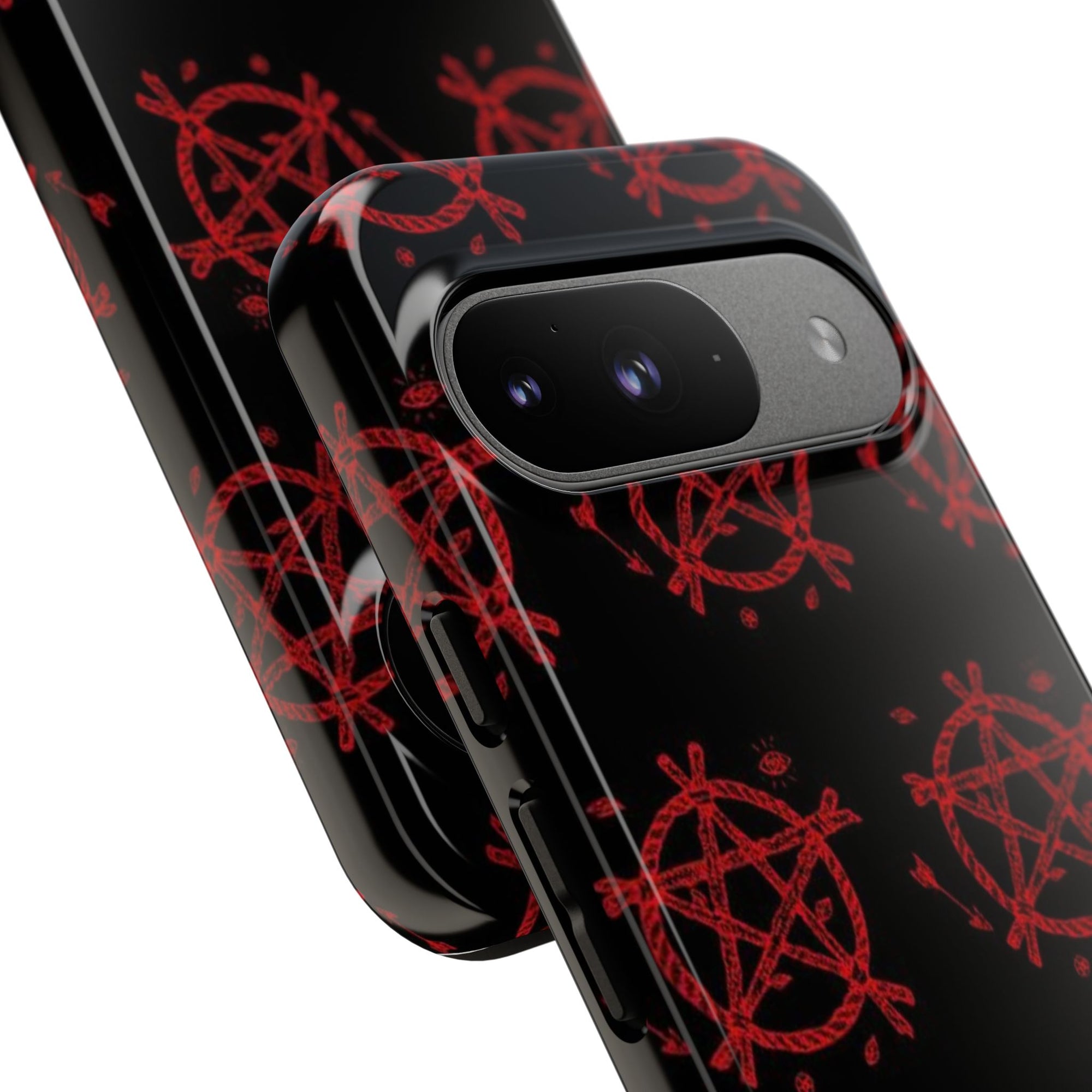 Anarchist iPhone Case, Tough Phone Cover, Punk Style Accessory, Unique Gift for Rebels, Goth Aesthetic Phone Case