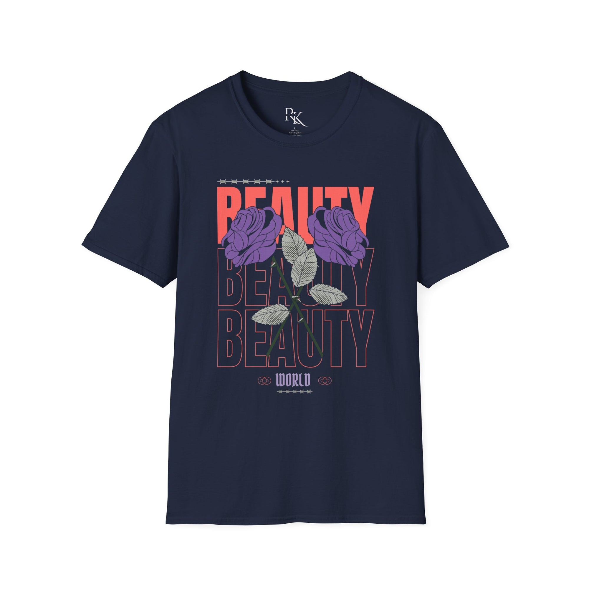 Beauty Floral Unisex Softstyle T-Shirt, Chic Casual Wear, Gift for Friends, Everyday Style, Trendy Graphic Tee, Summer Outfit
