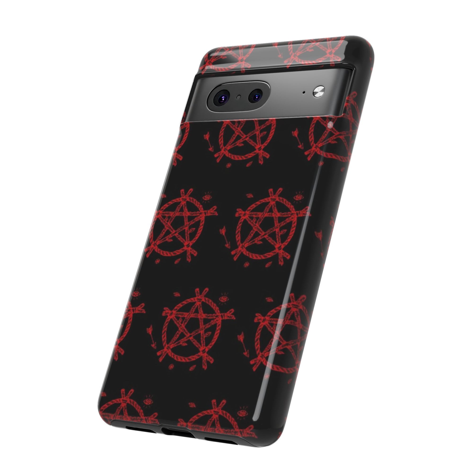 Anarchist iPhone Case, Tough Phone Cover, Punk Style Accessory, Unique Gift for Rebels, Goth Aesthetic Phone Case