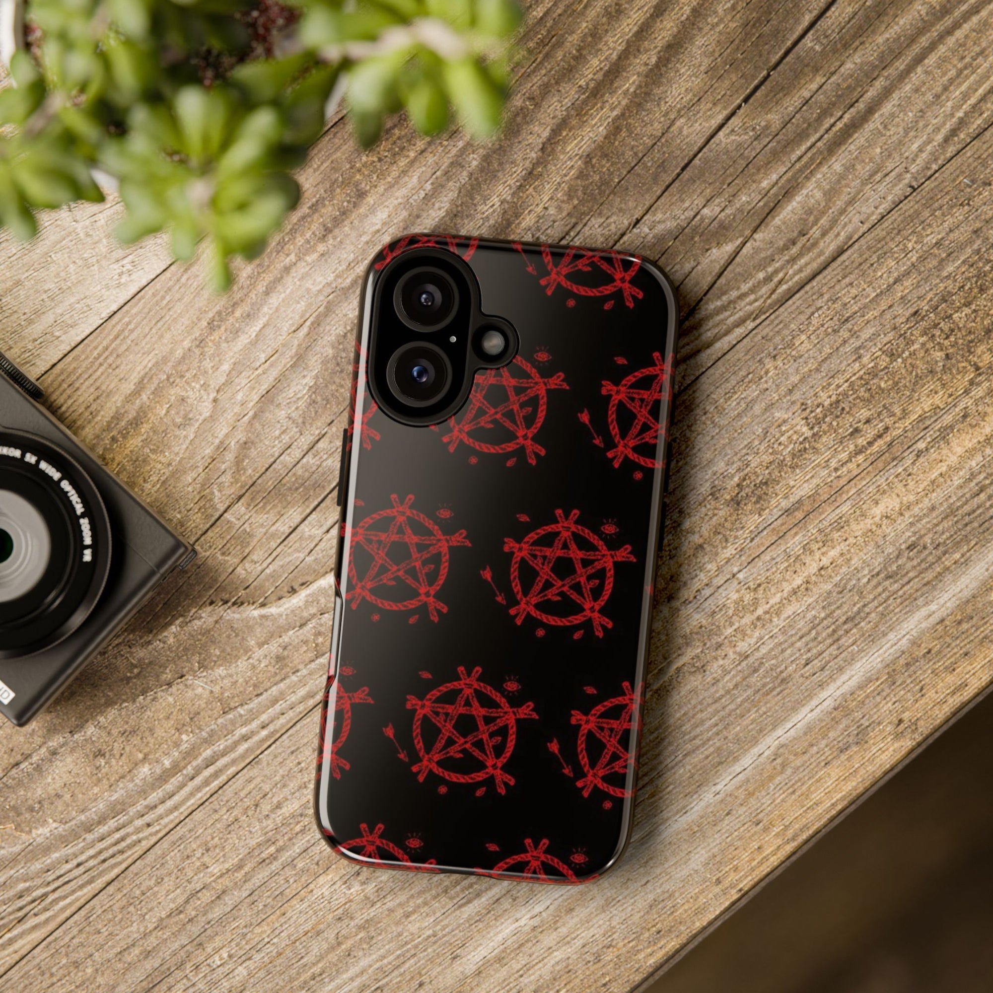 Anarchist iPhone Case, Tough Phone Cover, Punk Style Accessory, Unique Gift for Rebels, Goth Aesthetic Phone Case