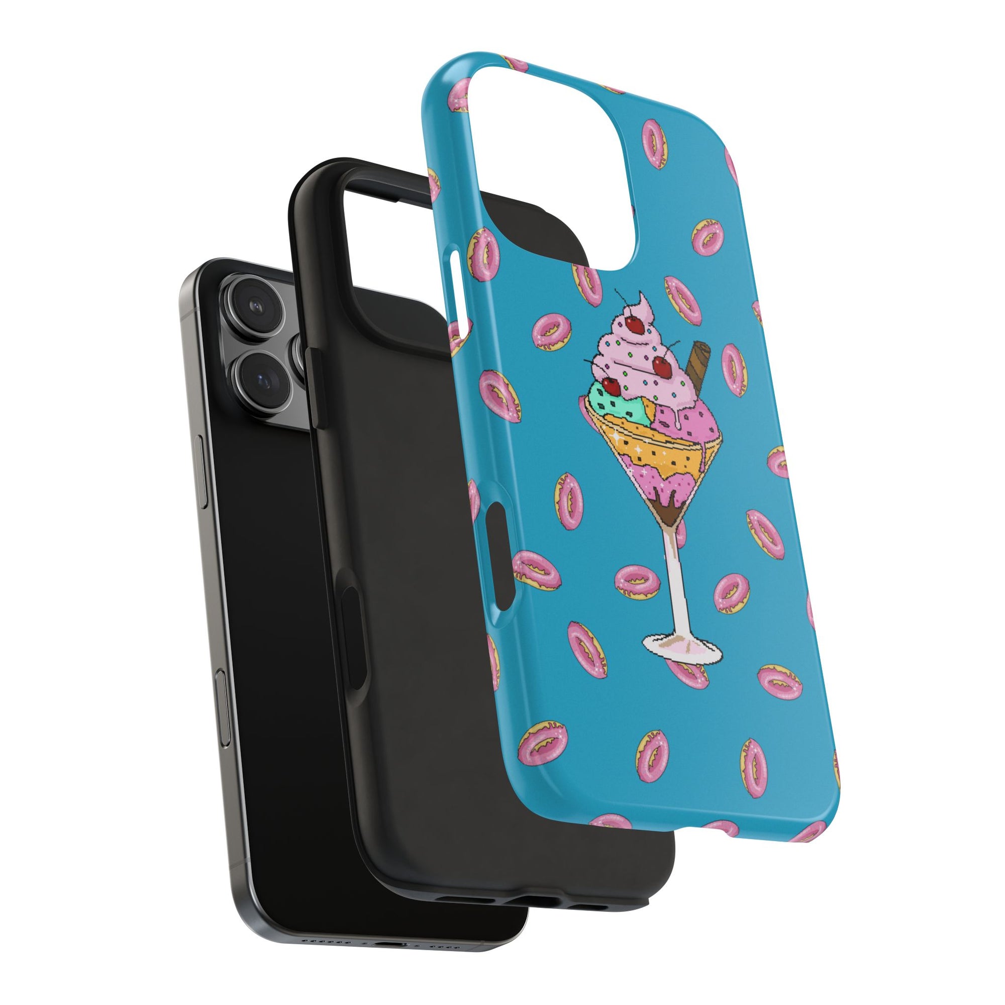 Cute Dessert Phone Cases, Fun iPhone Covers, Quirky Phone Accessories, Donut Lovers Gift, Ice Cream Phone Protector