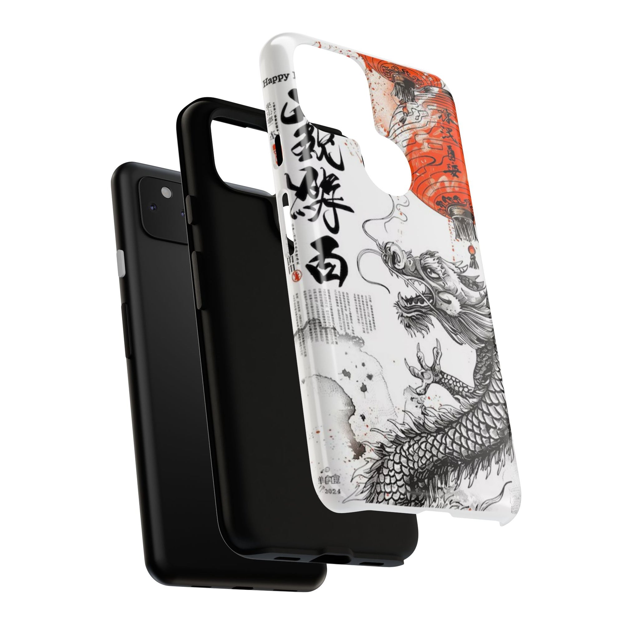 Dragon Design Phone Case, Tough Cases with Chinese Art for Unique Style, Gift for Art Lovers, Phone Protection, Trendy Accessories