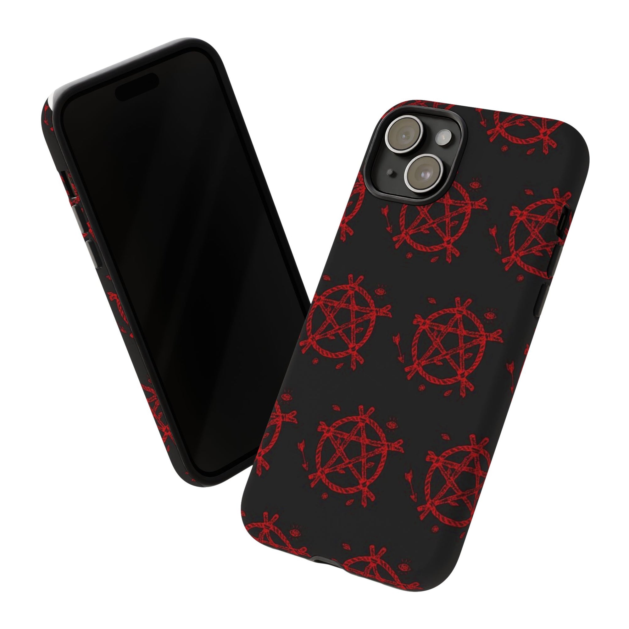 Anarchist iPhone Case, Tough Phone Cover, Punk Style Accessory, Unique Gift for Rebels, Goth Aesthetic Phone Case