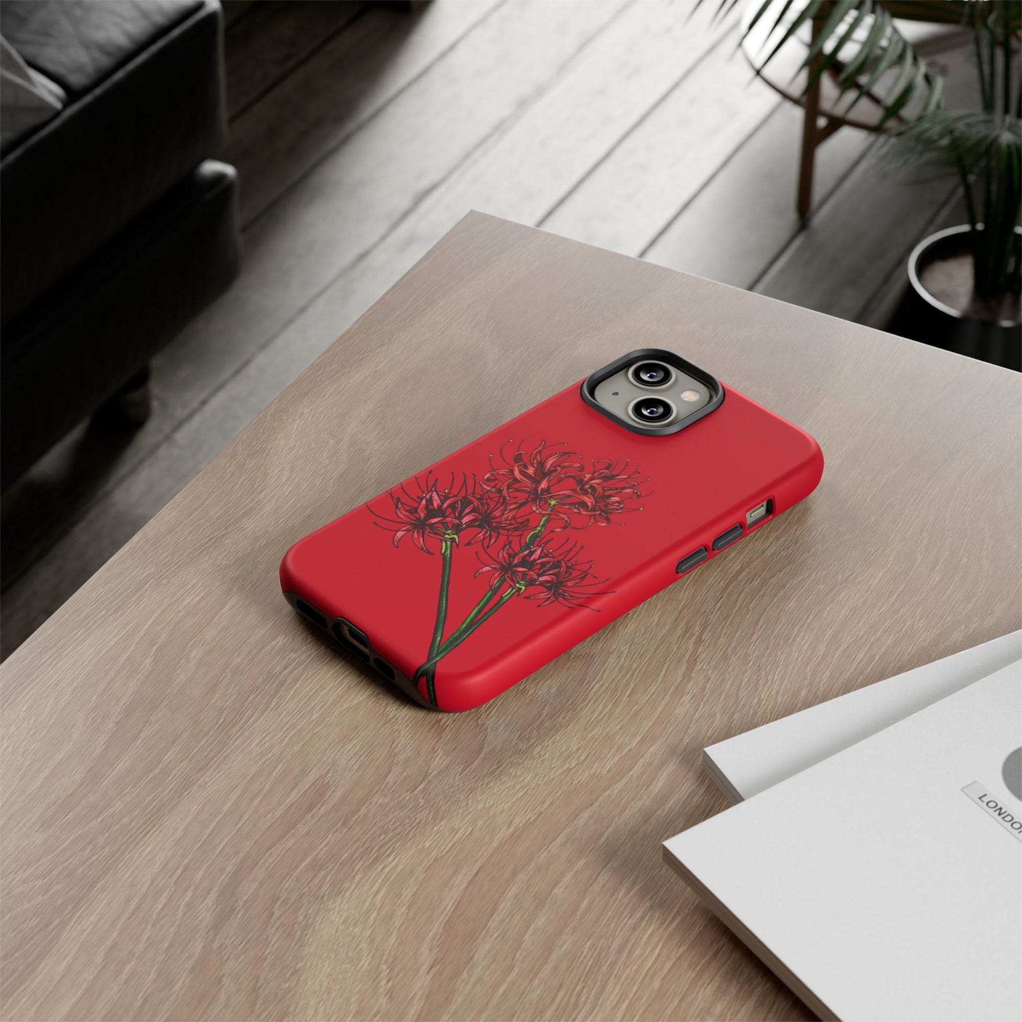 Floral Phone Case, Cute Durable Case for Plants Lovers, Stylish Tech Accessories, Gift for Her, Autumn Decor