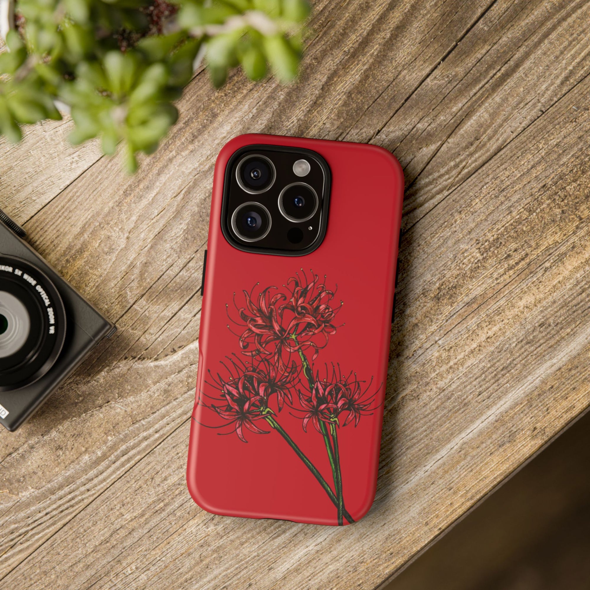 Floral Phone Case, Cute Durable Case for Plants Lovers, Stylish Tech Accessories, Gift for Her, Autumn Decor