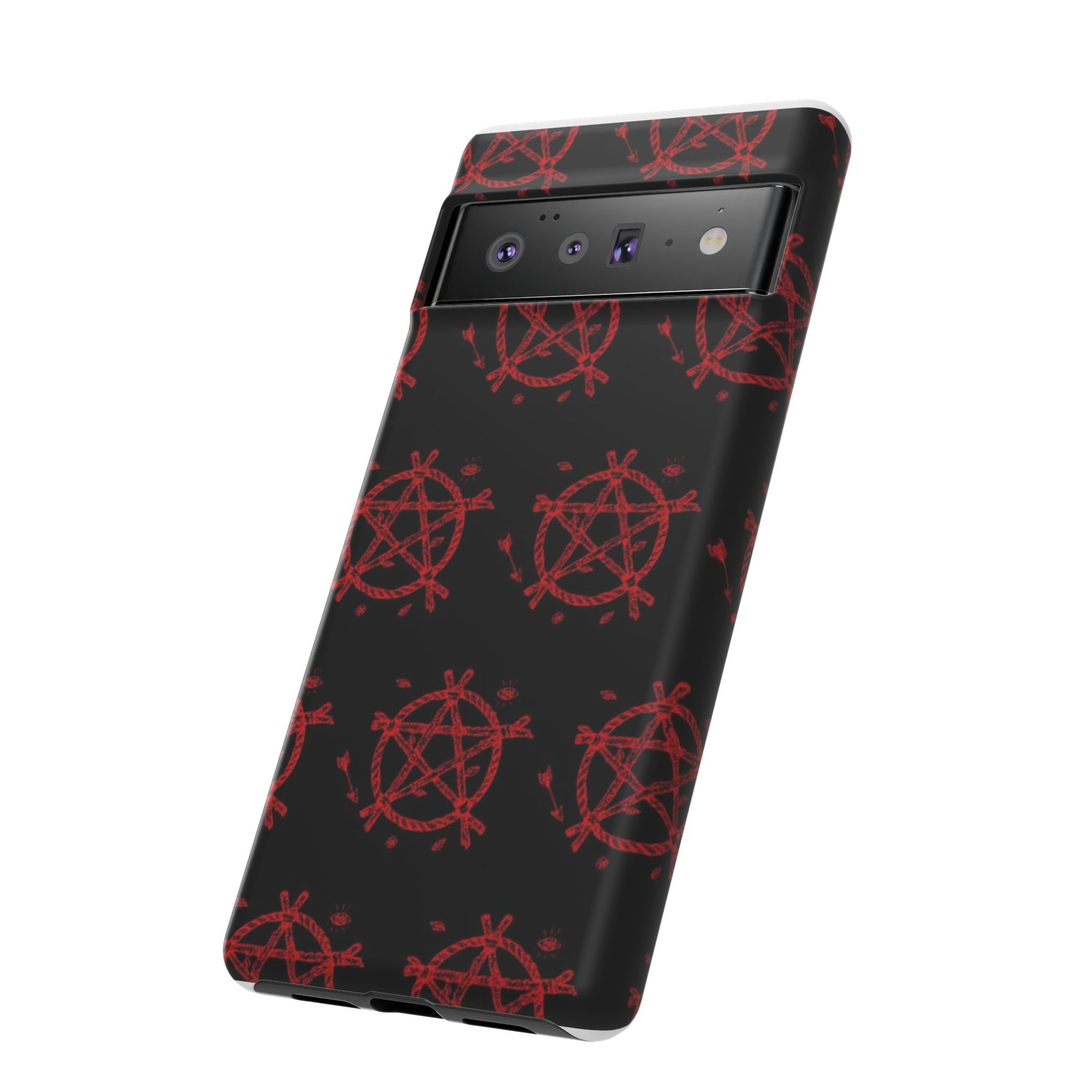 Anarchist iPhone Case, Tough Phone Cover, Punk Style Accessory, Unique Gift for Rebels, Goth Aesthetic Phone Case