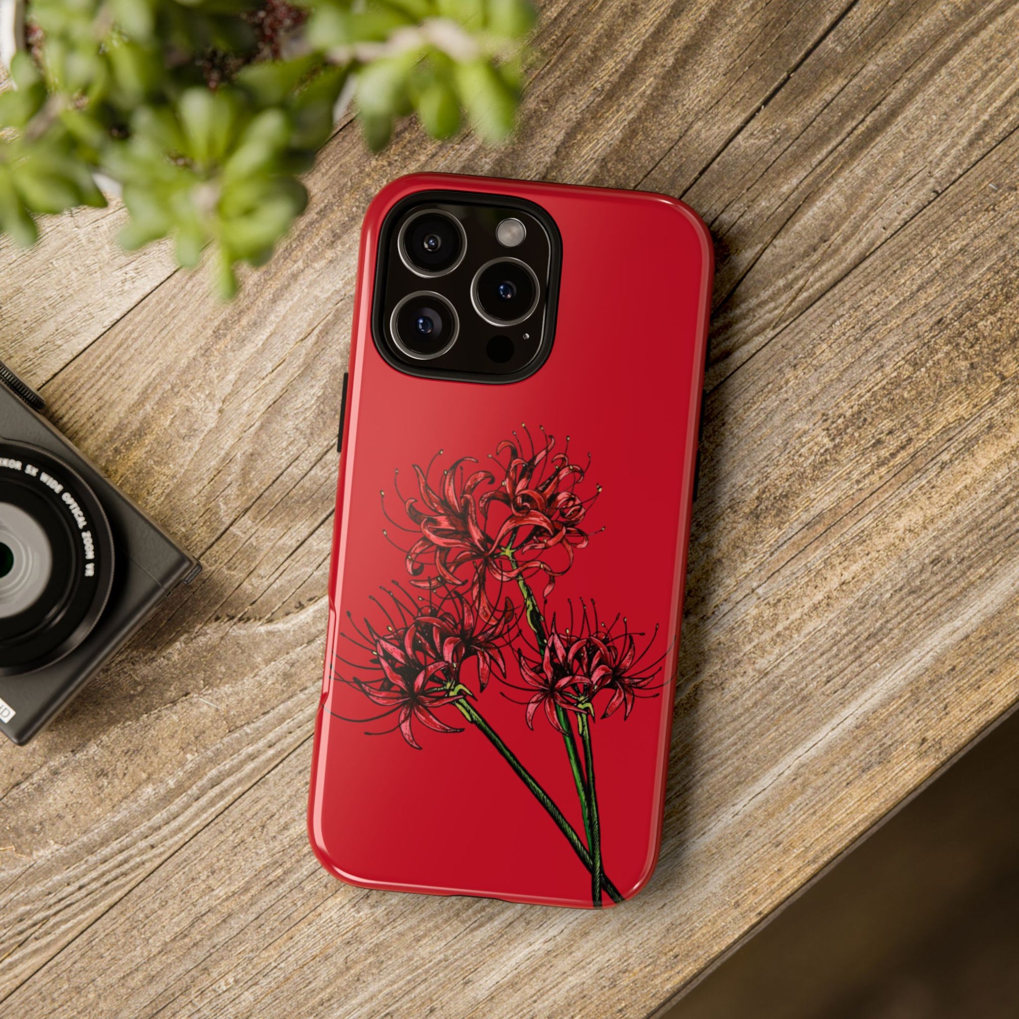 Floral Phone Case, Cute Durable Case for Plants Lovers, Stylish Tech Accessories, Gift for Her, Autumn Decor