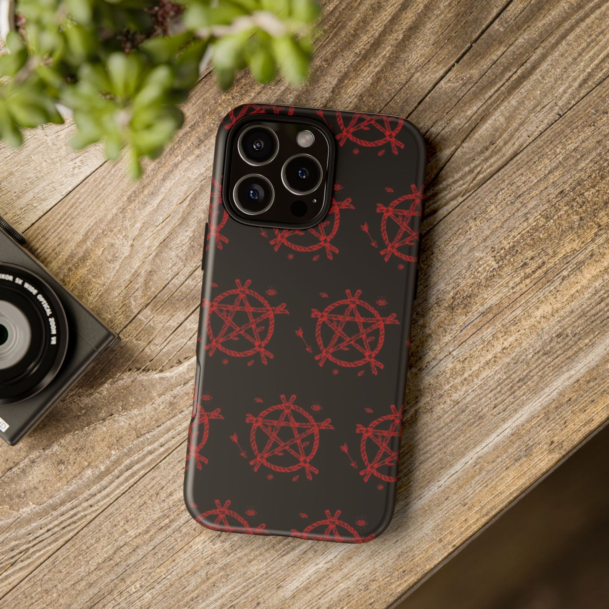 Anarchist iPhone Case, Tough Phone Cover, Punk Style Accessory, Unique Gift for Rebels, Goth Aesthetic Phone Case