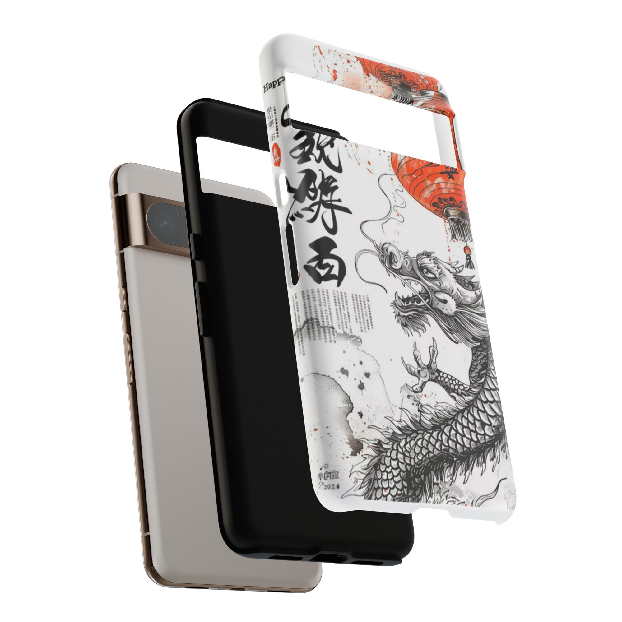 Dragon Design Phone Case, Tough Cases with Chinese Art for Unique Style, Gift for Art Lovers, Phone Protection, Trendy Accessories