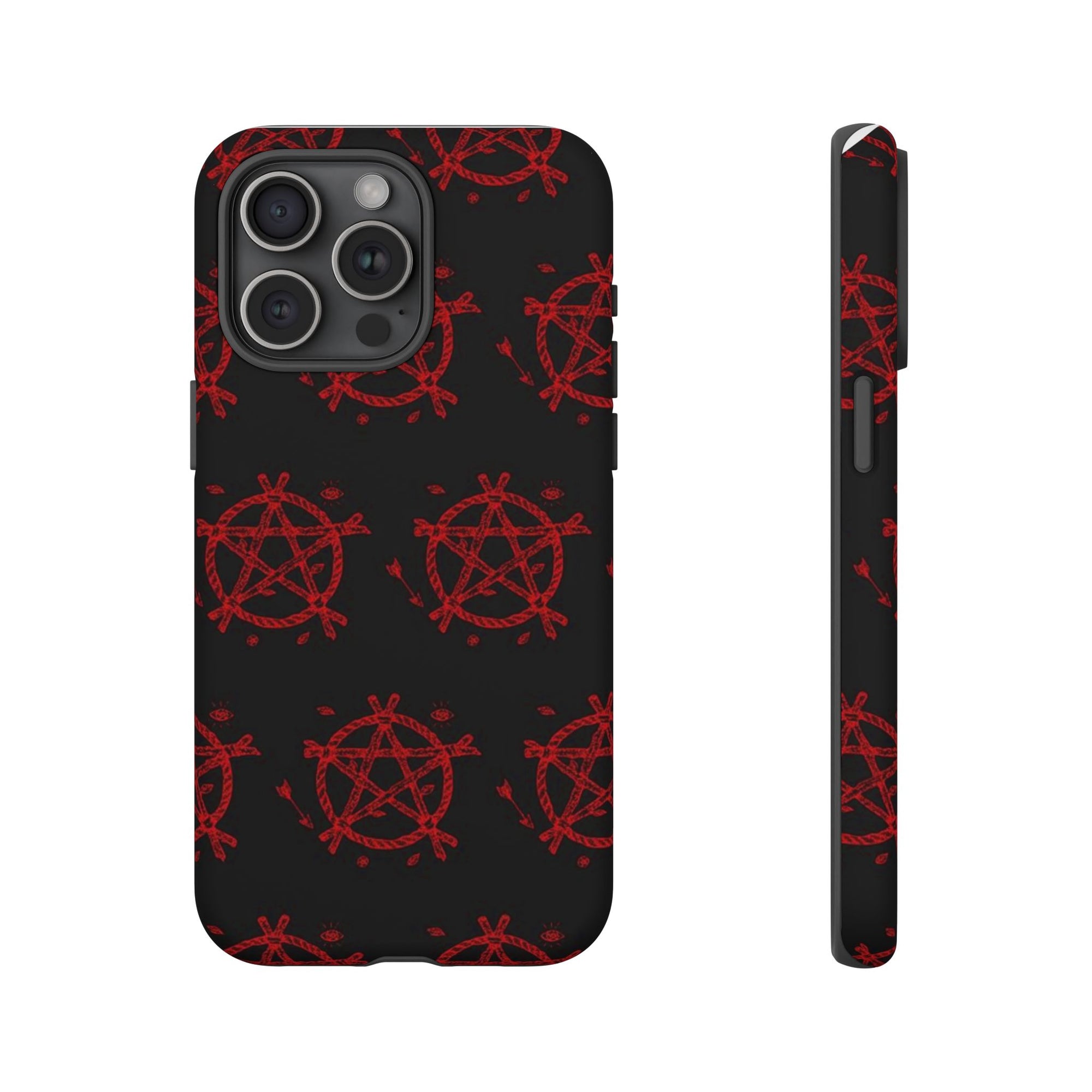 Anarchist iPhone Case, Tough Phone Cover, Punk Style Accessory, Unique Gift for Rebels, Goth Aesthetic Phone Case
