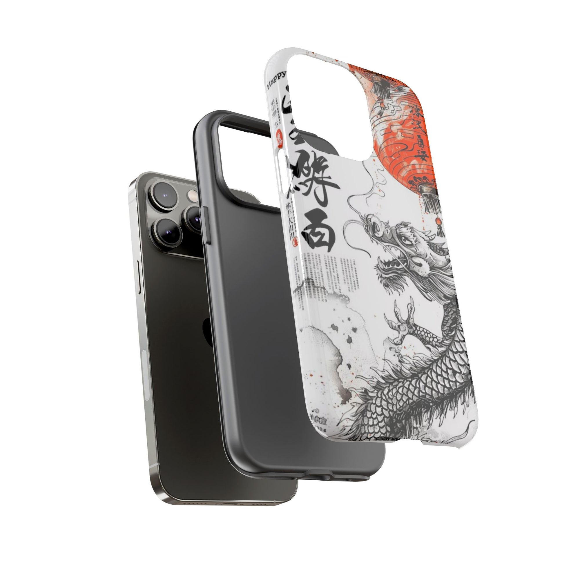 Dragon Design Phone Case, Tough Cases with Chinese Art for Unique Style, Gift for Art Lovers, Phone Protection, Trendy Accessories