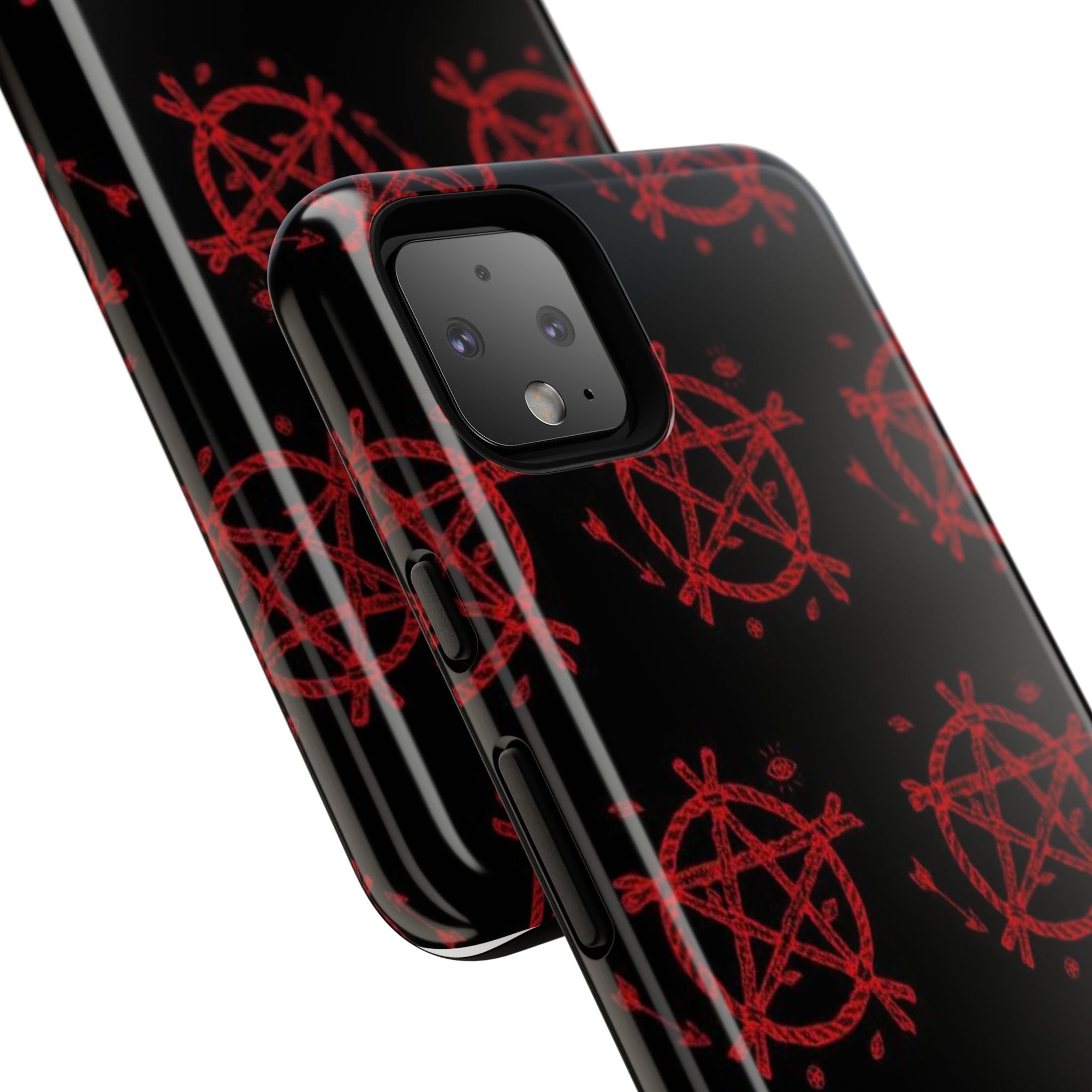 Anarchist iPhone Case, Tough Phone Cover, Punk Style Accessory, Unique Gift for Rebels, Goth Aesthetic Phone Case