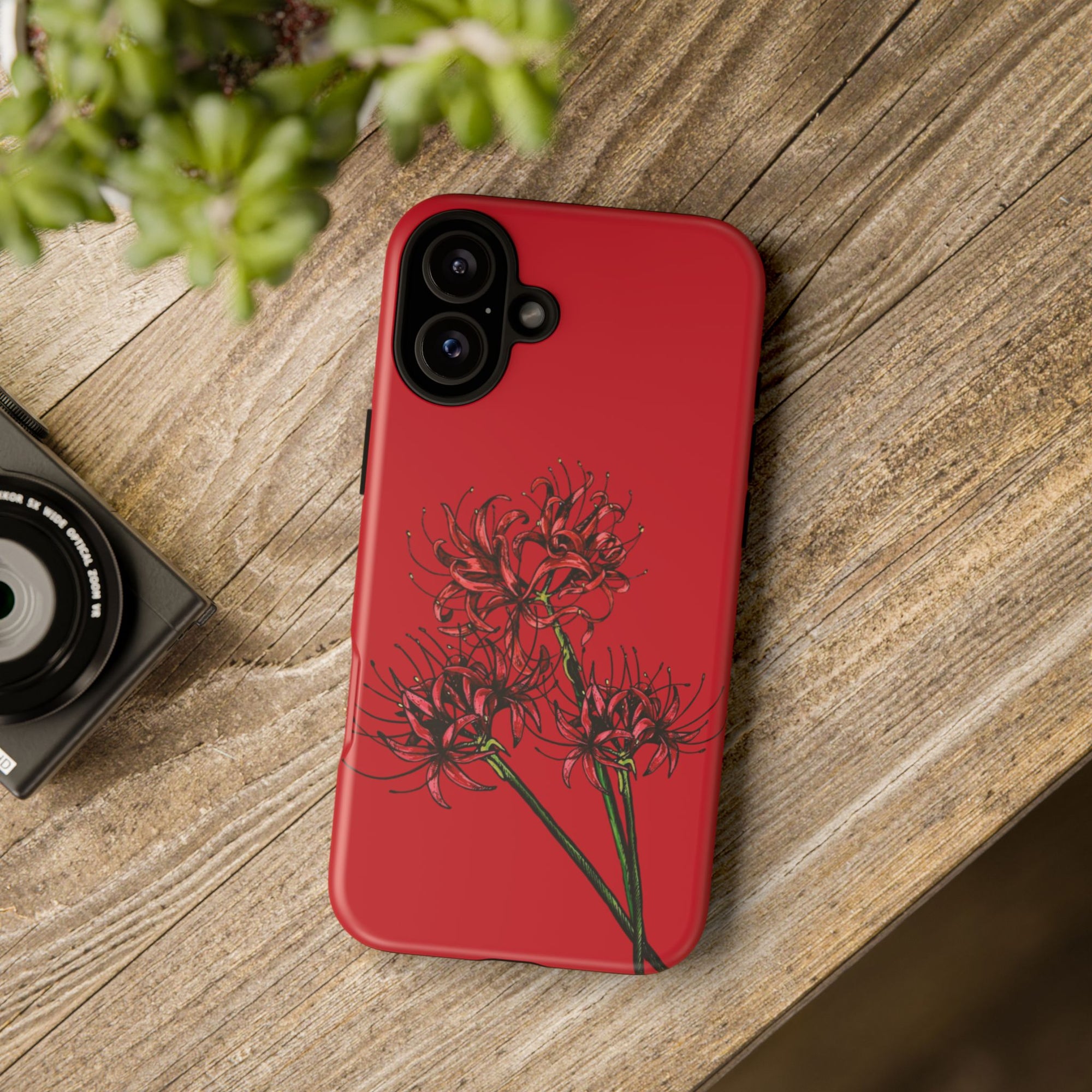 Floral Phone Case, Cute Durable Case for Plants Lovers, Stylish Tech Accessories, Gift for Her, Autumn Decor
