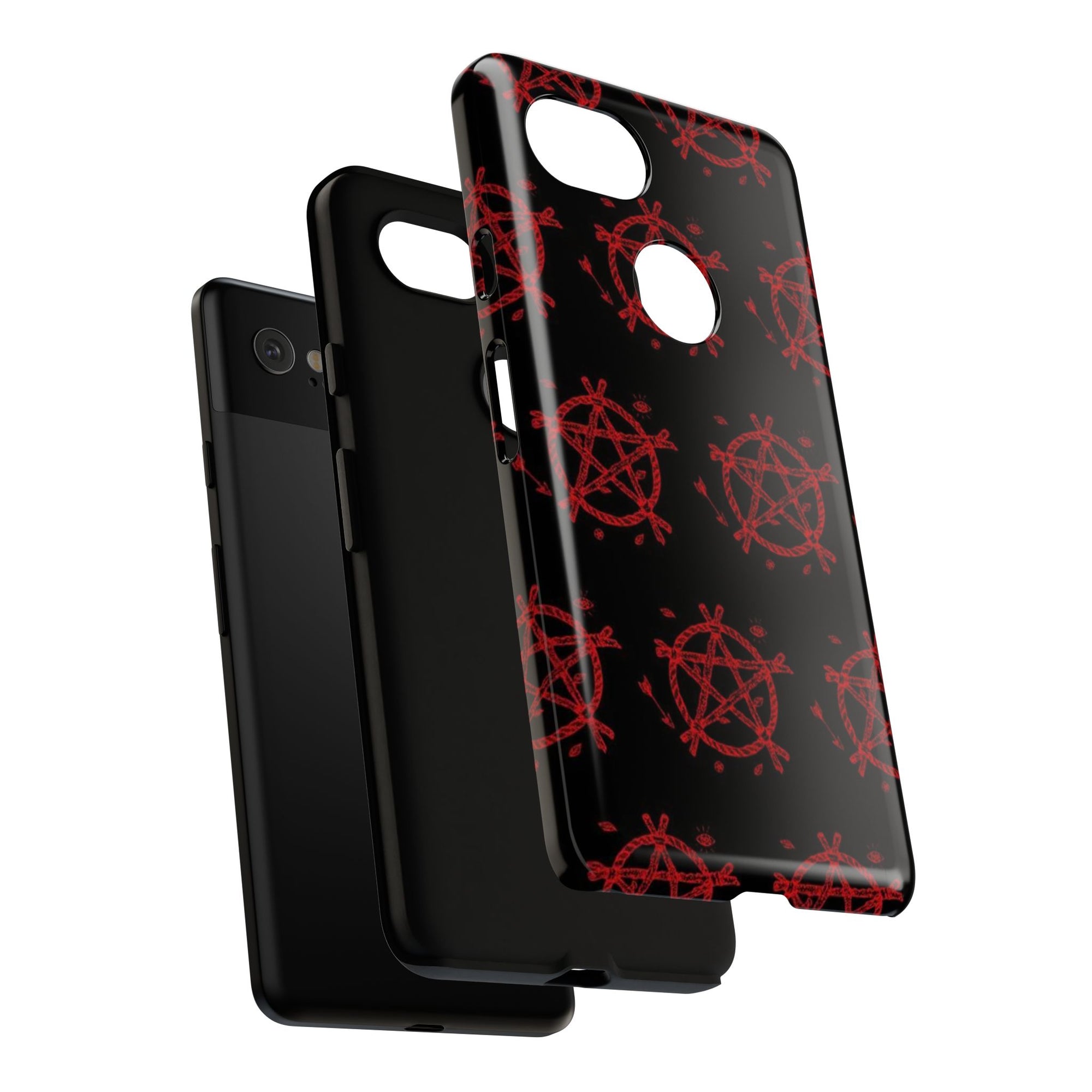 Anarchist iPhone Case, Tough Phone Cover, Punk Style Accessory, Unique Gift for Rebels, Goth Aesthetic Phone Case