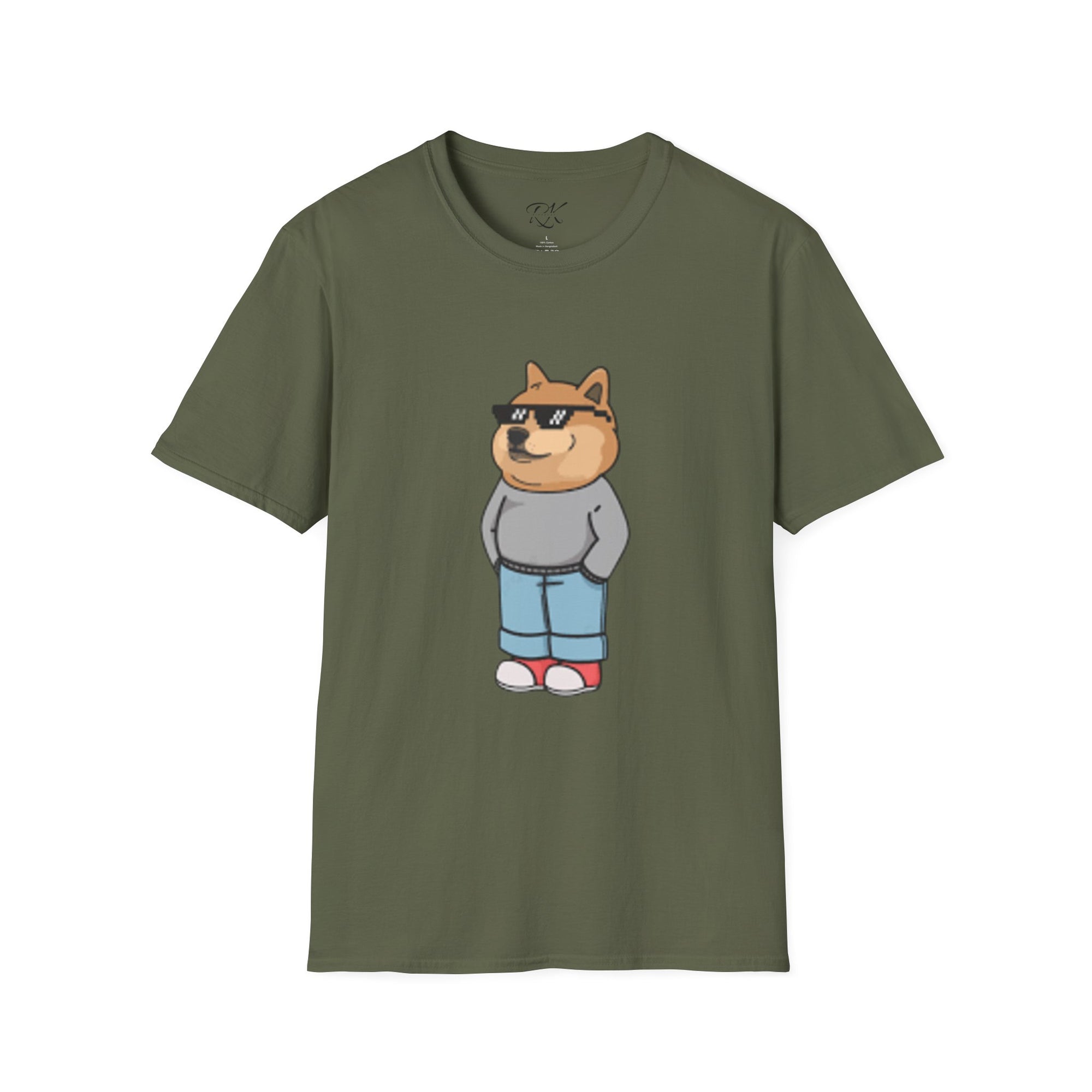 Cool Dog Graphic Tee | Unisex Softstyle T-Shirt, Funny Pet Lover Gift, Dog Dad Shirt, Casual Wear, Gift for Animal Lovers
