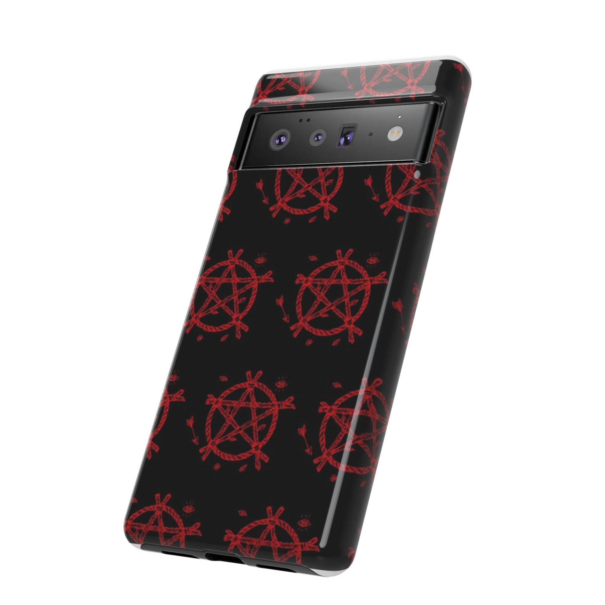 Anarchist iPhone Case, Tough Phone Cover, Punk Style Accessory, Unique Gift for Rebels, Goth Aesthetic Phone Case