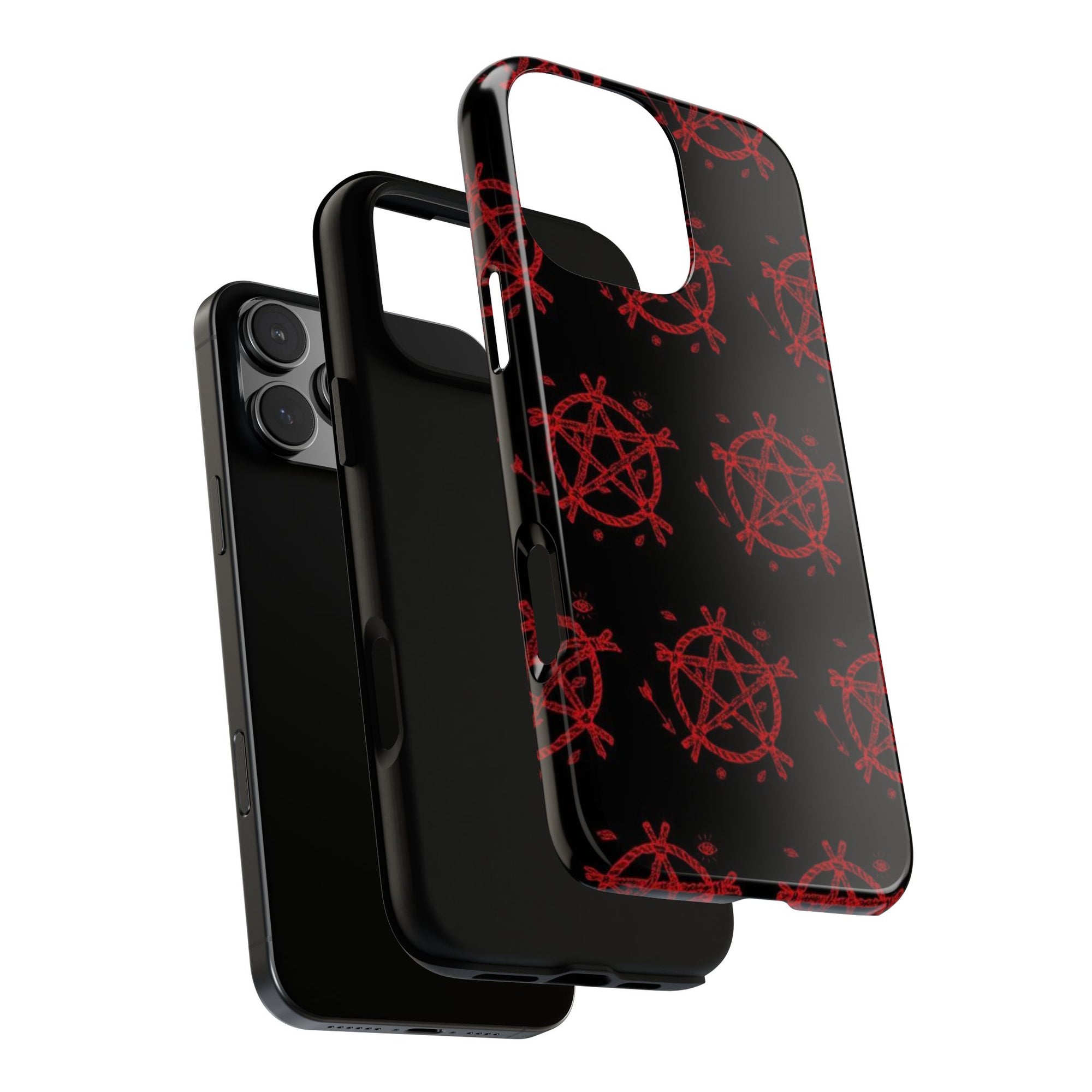 Anarchist iPhone Case, Tough Phone Cover, Punk Style Accessory, Unique Gift for Rebels, Goth Aesthetic Phone Case
