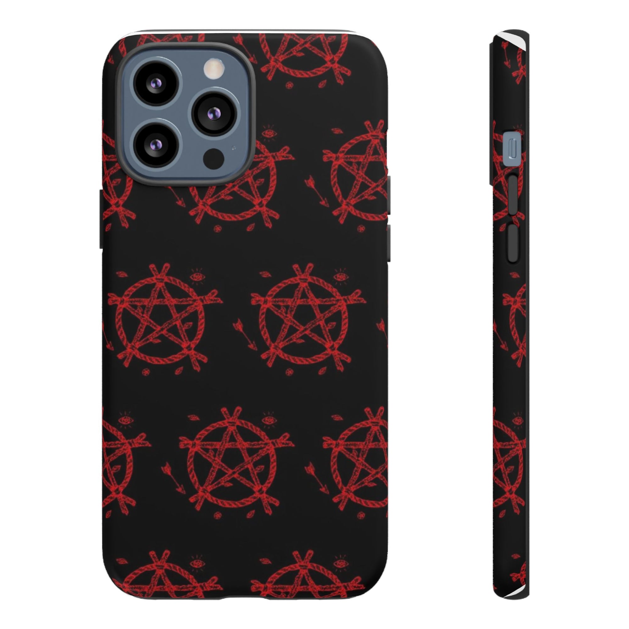 Anarchist iPhone Case, Tough Phone Cover, Punk Style Accessory, Unique Gift for Rebels, Goth Aesthetic Phone Case