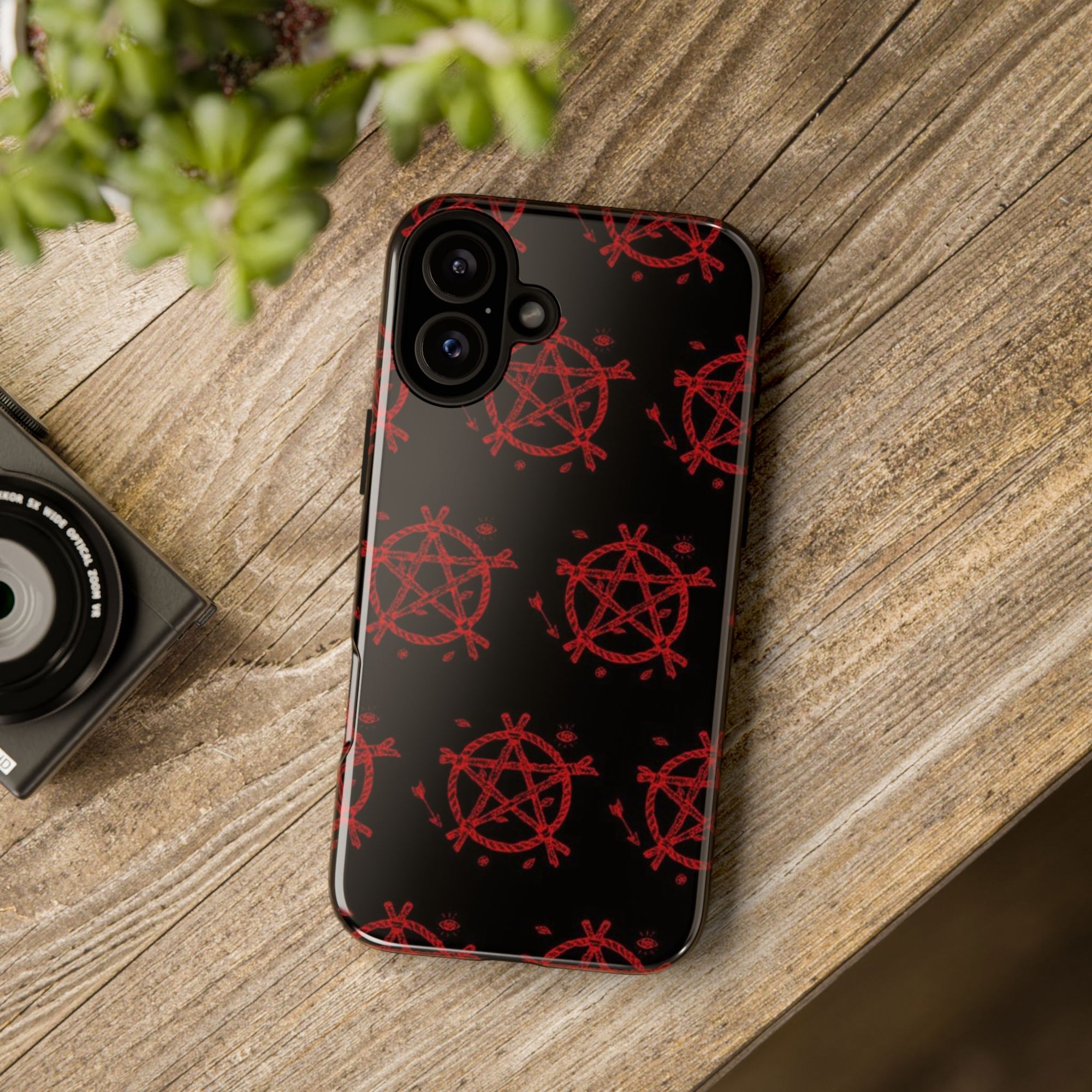 Anarchist iPhone Case, Tough Phone Cover, Punk Style Accessory, Unique Gift for Rebels, Goth Aesthetic Phone Case