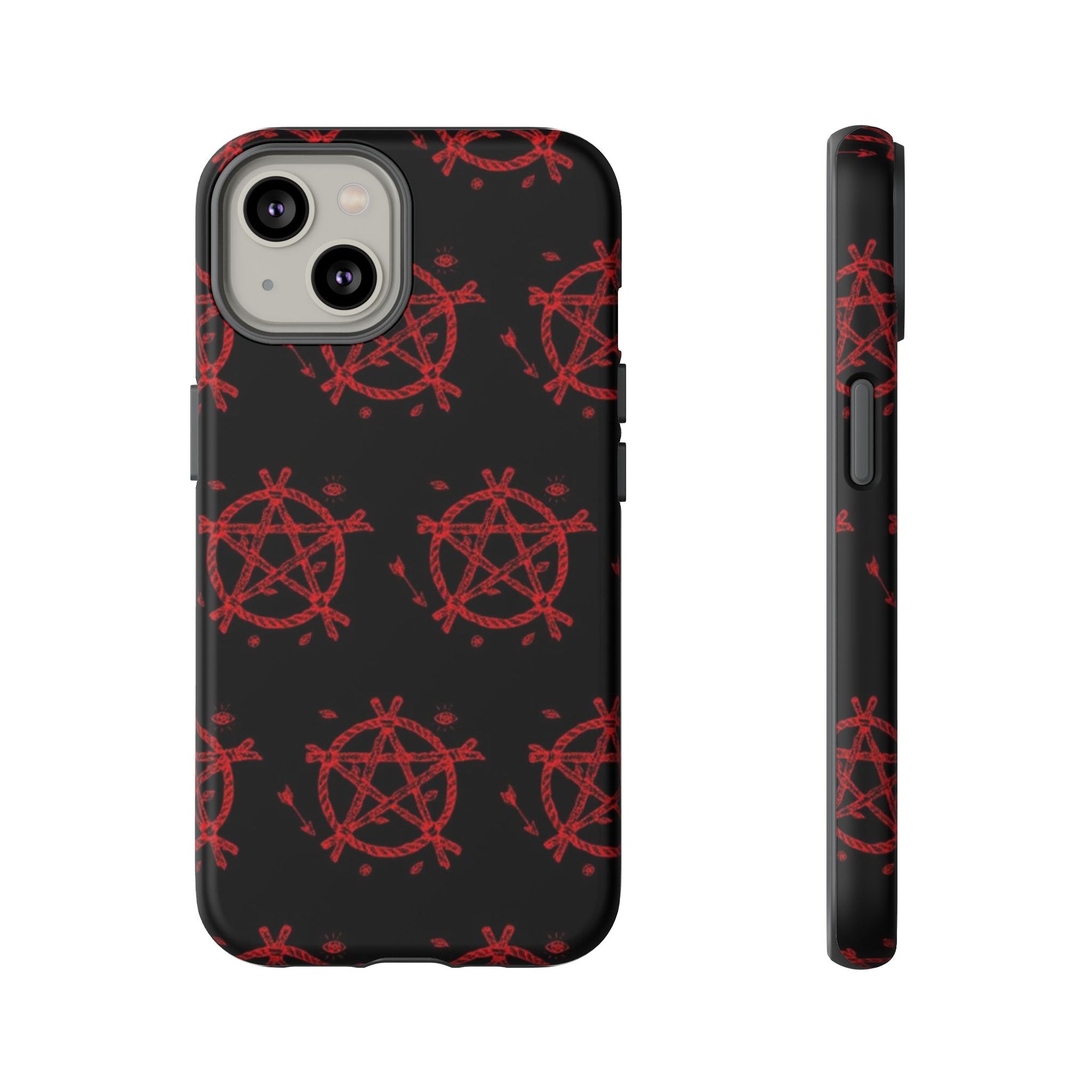 Anarchist iPhone Case, Tough Phone Cover, Punk Style Accessory, Unique Gift for Rebels, Goth Aesthetic Phone Case