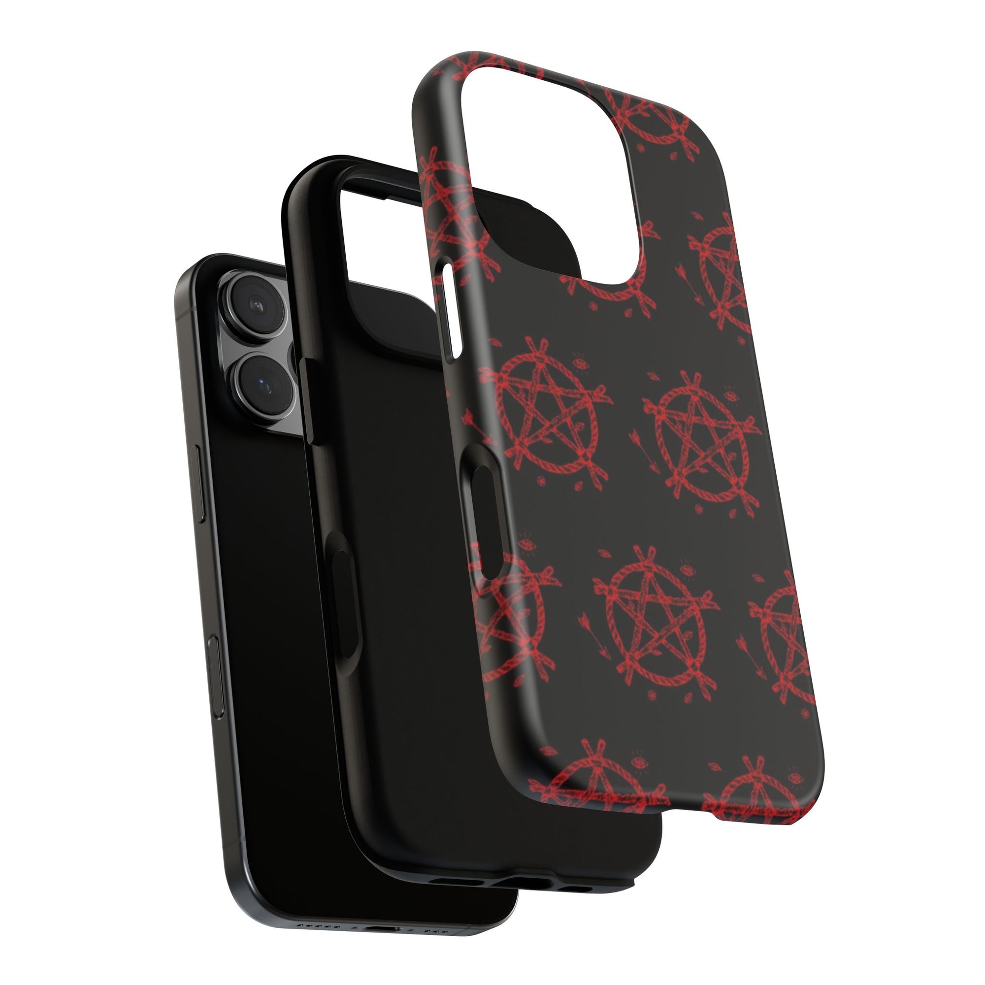Anarchist iPhone Case, Tough Phone Cover, Punk Style Accessory, Unique Gift for Rebels, Goth Aesthetic Phone Case