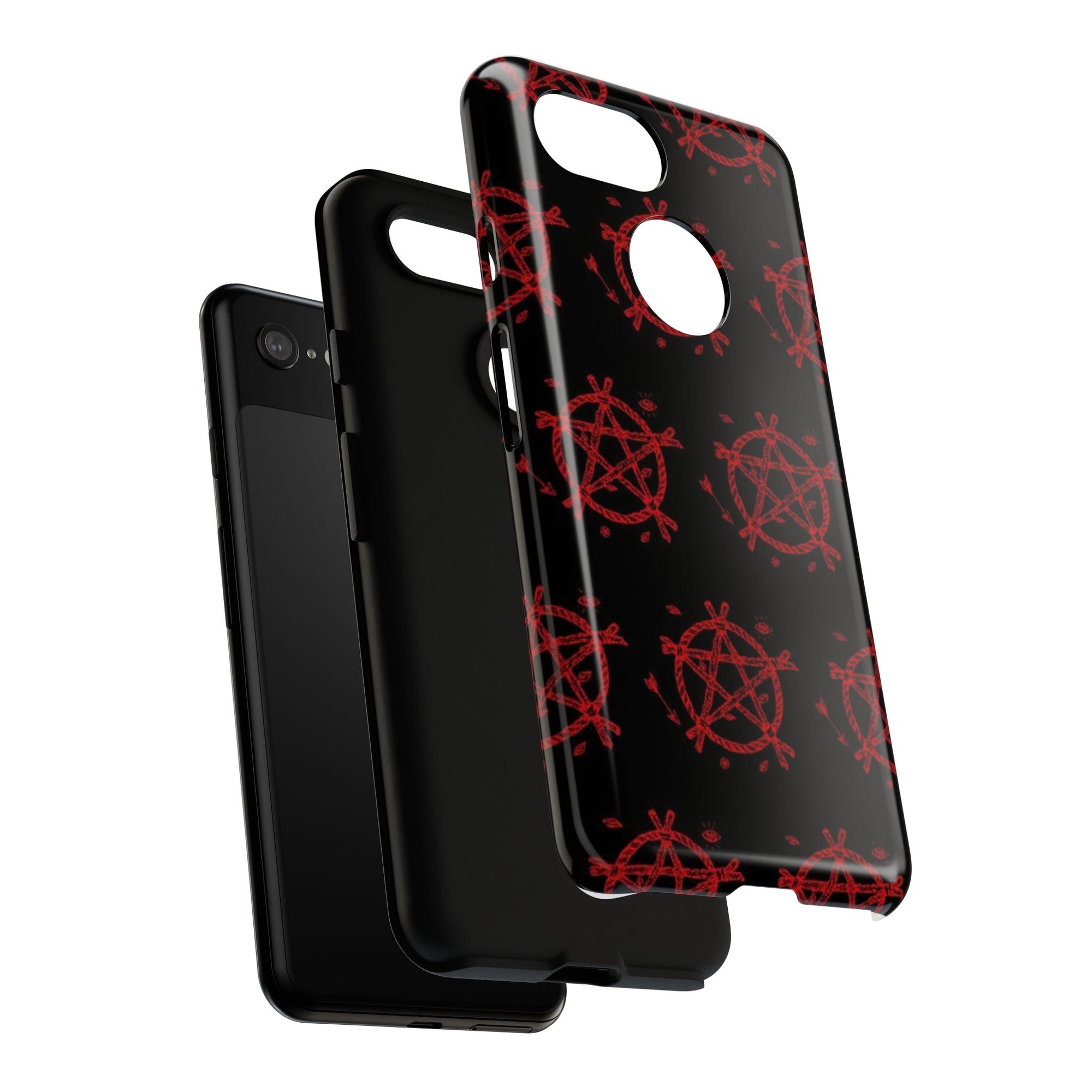 Anarchist iPhone Case, Tough Phone Cover, Punk Style Accessory, Unique Gift for Rebels, Goth Aesthetic Phone Case