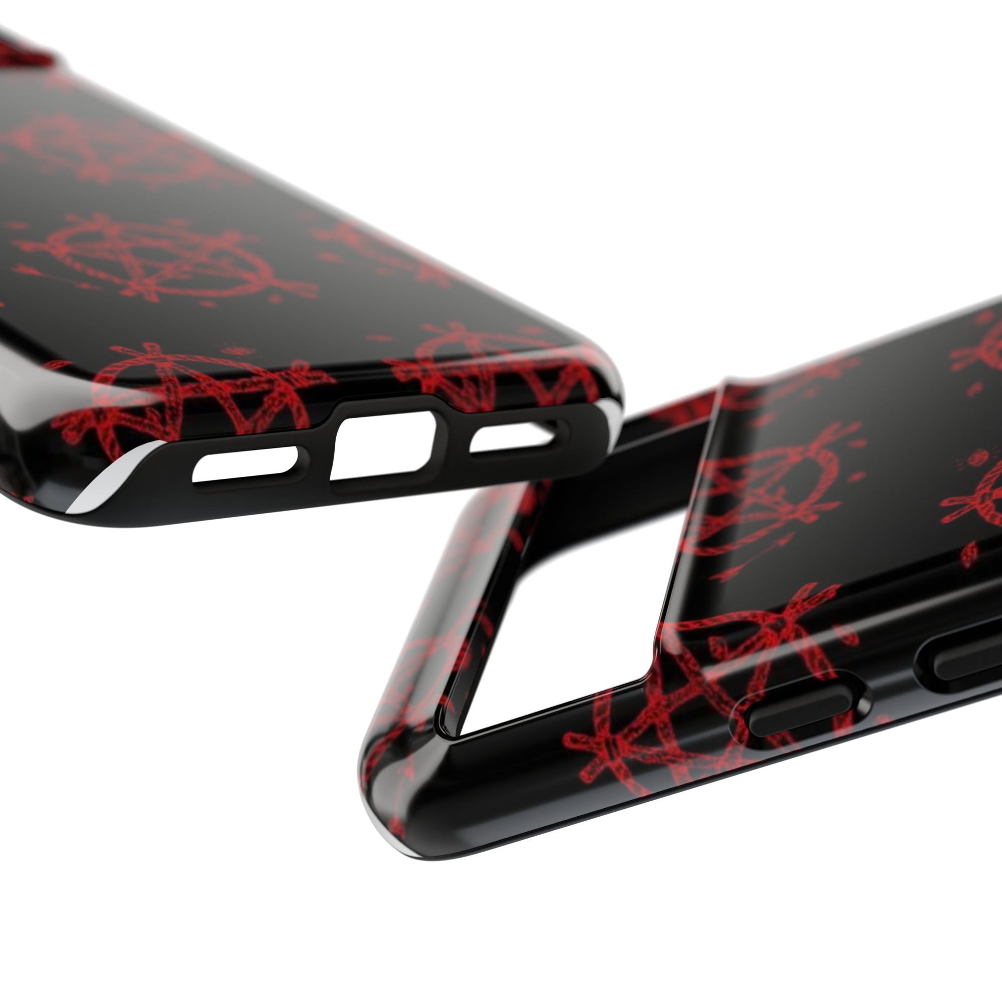 Anarchist iPhone Case, Tough Phone Cover, Punk Style Accessory, Unique Gift for Rebels, Goth Aesthetic Phone Case