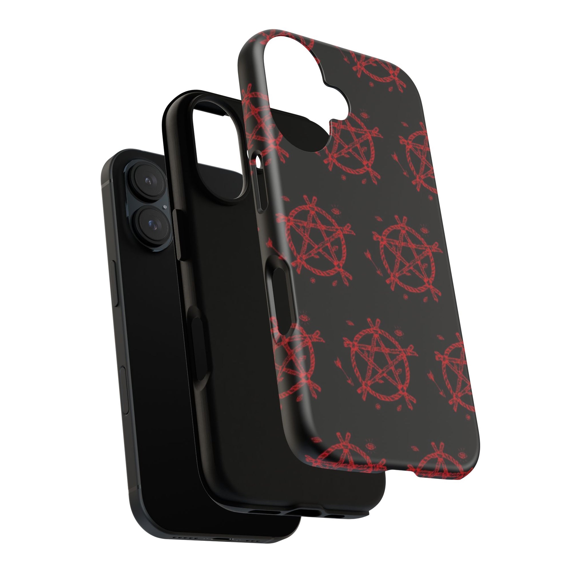 Anarchist iPhone Case, Tough Phone Cover, Punk Style Accessory, Unique Gift for Rebels, Goth Aesthetic Phone Case